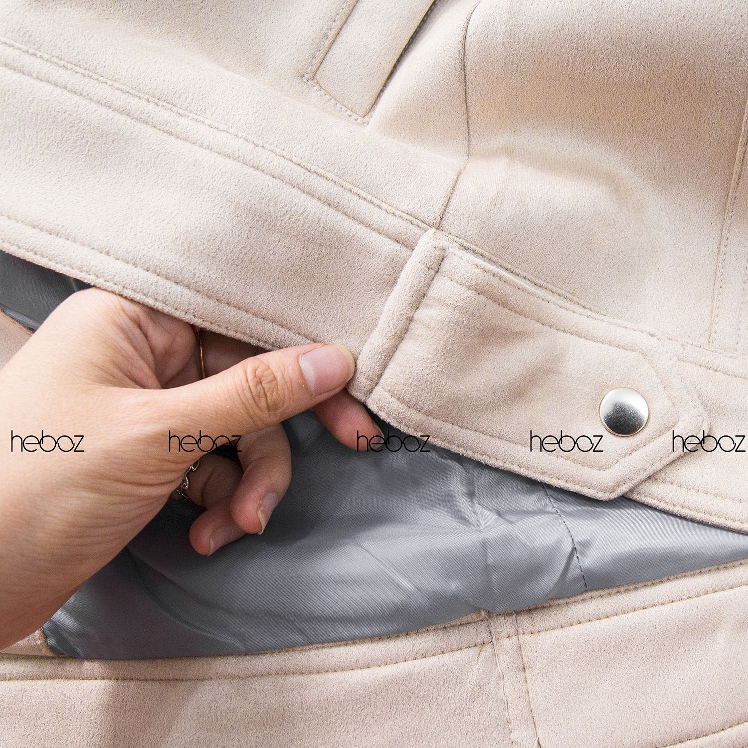 Áo khoác da lộn Heboz 5M