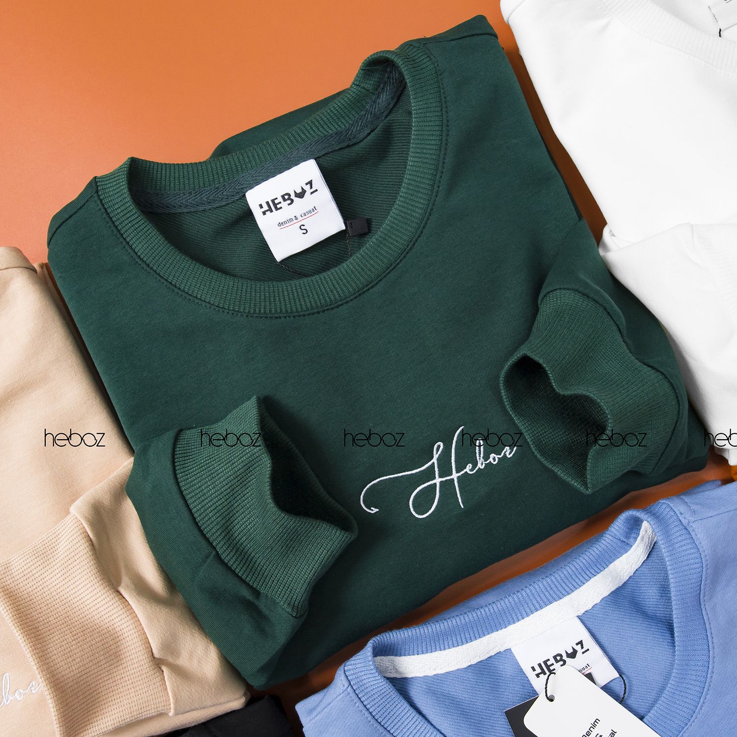 Áo nỉ Heboz chữ thêu 6M