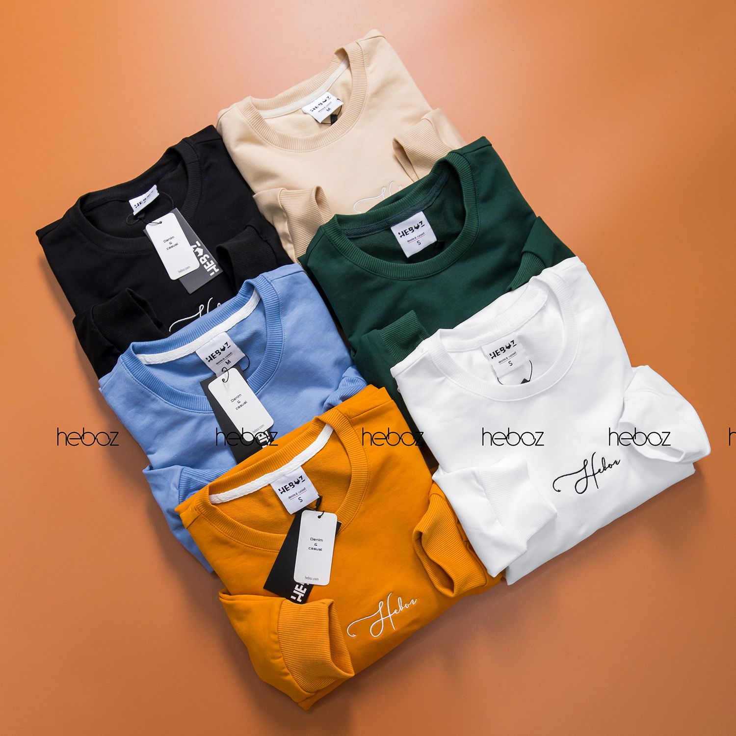 Áo nỉ Heboz chữ thêu 6M