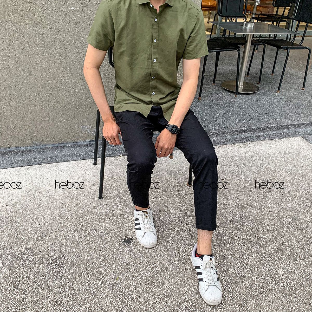 Áo SM NT linen Heboz 4M