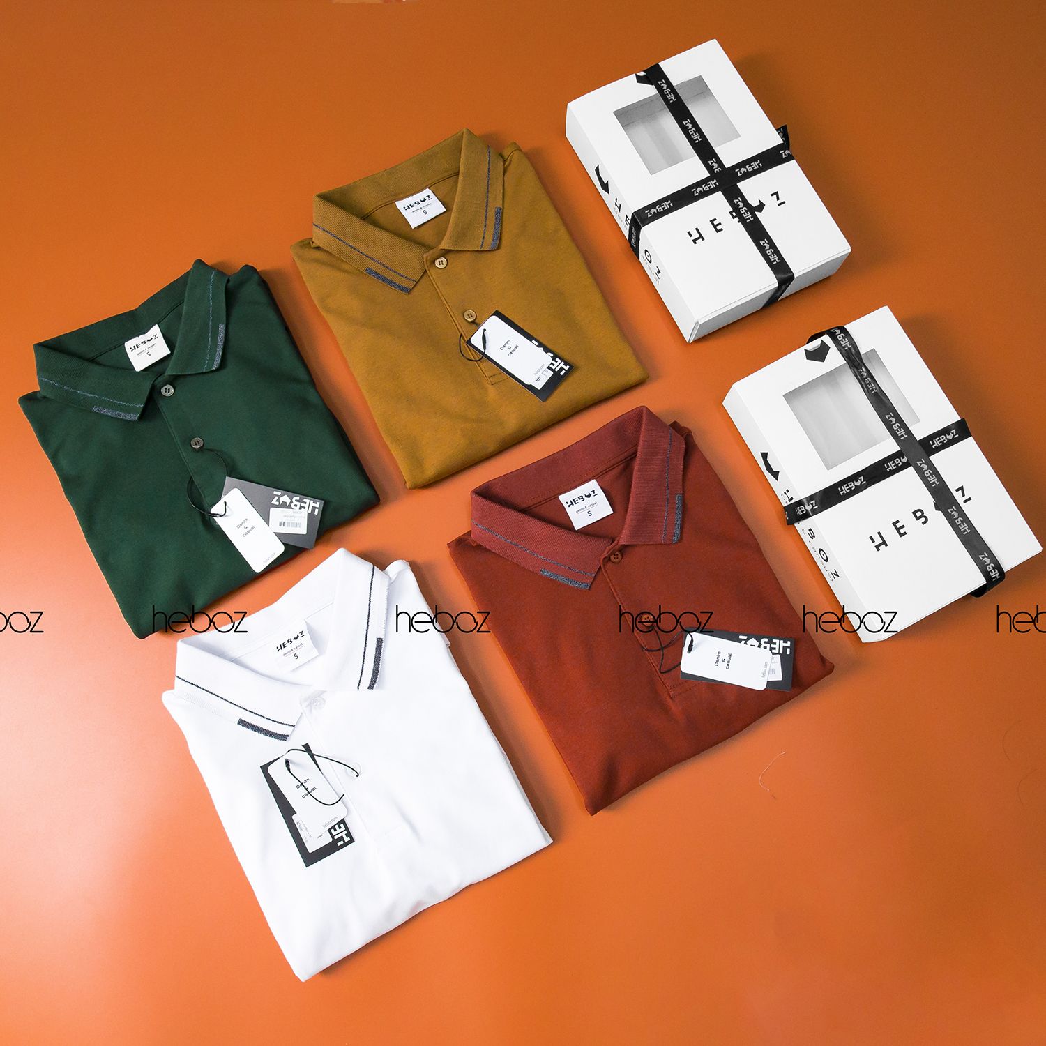 Áo polo HB phối cổ 4M