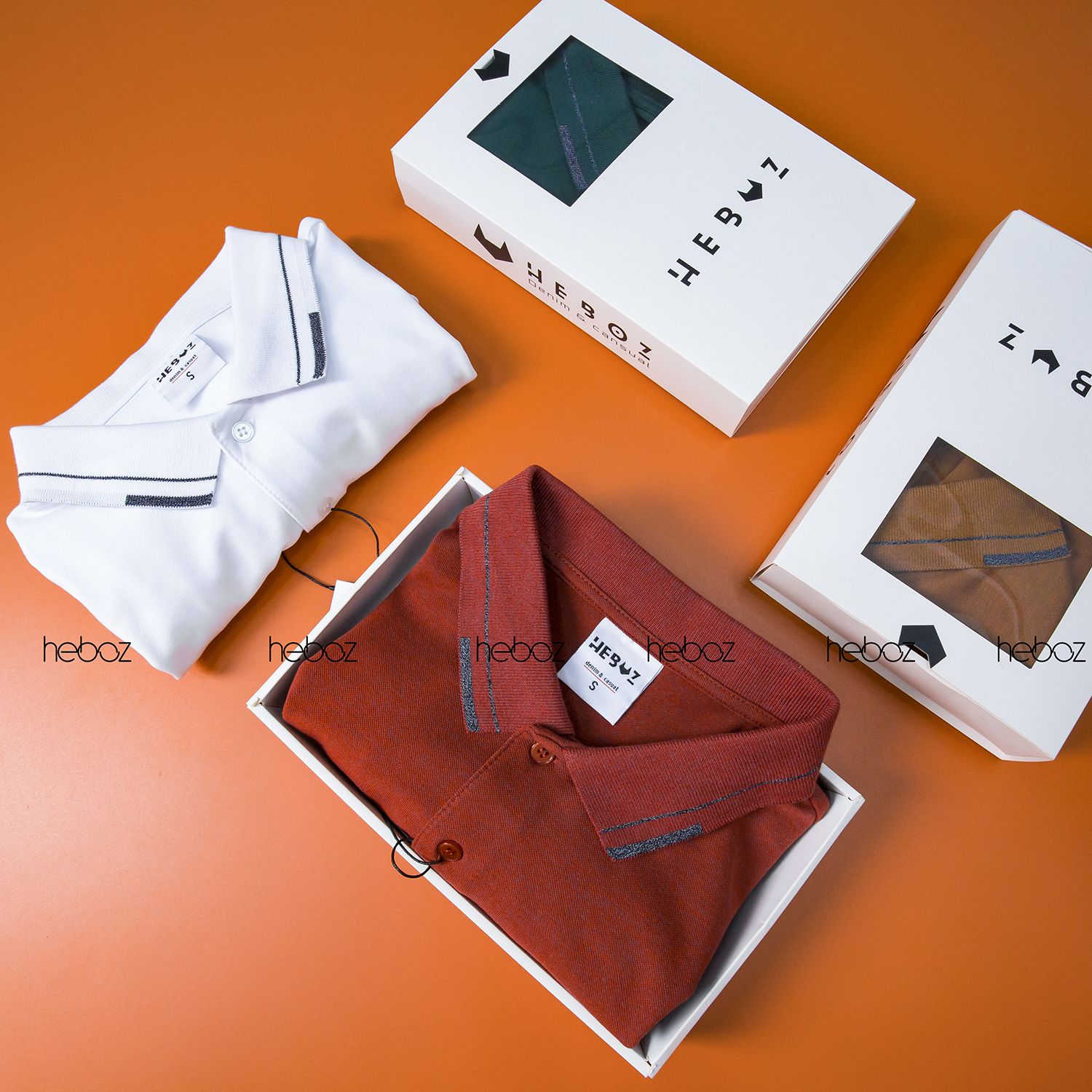 Áo polo HB phối cổ 4M