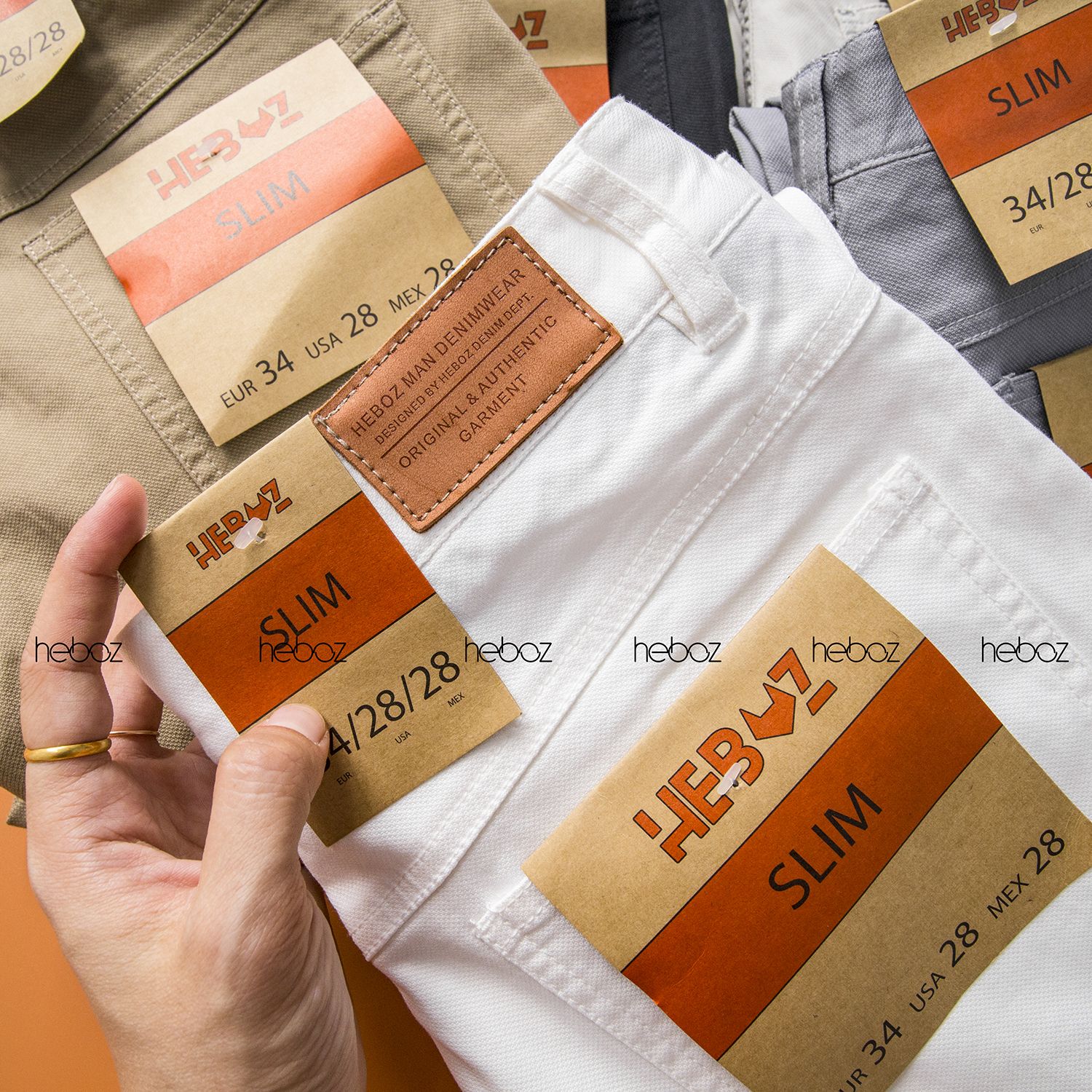 Quần kaki jean Heboz 5M