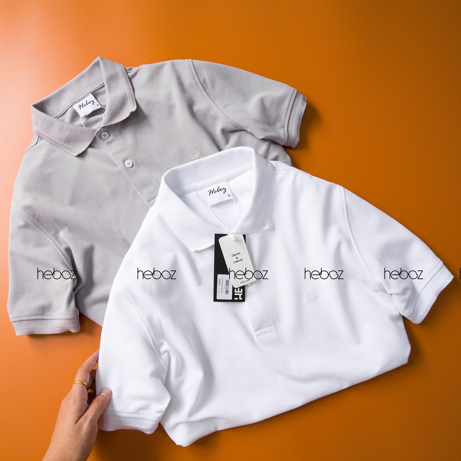 Áo polo Heboz logo thêu 6M - 00000372