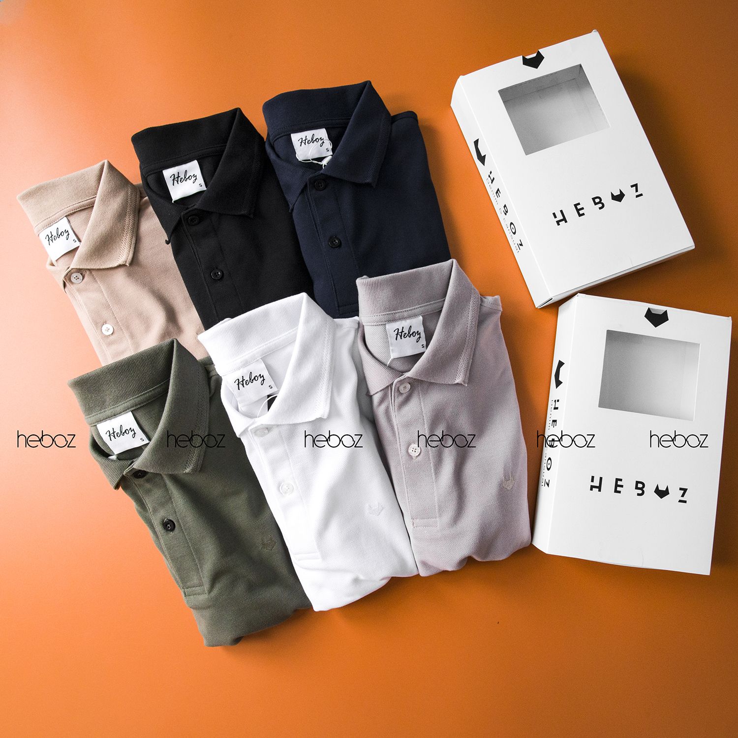 Áo polo Heboz logo thêu 6M - 00000372