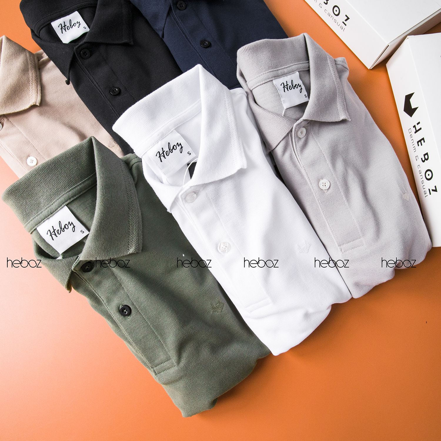 Áo polo Heboz logo thêu 6M - 00000372
