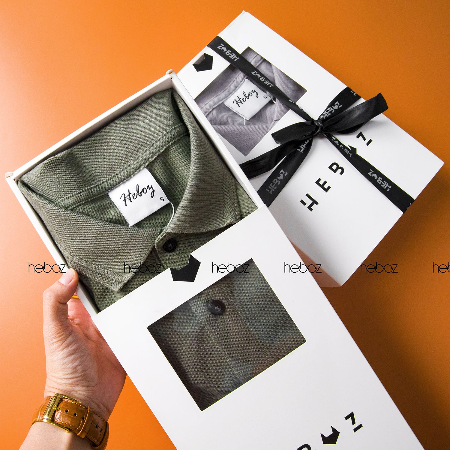 Áo polo Heboz logo thêu 6M - 00000372