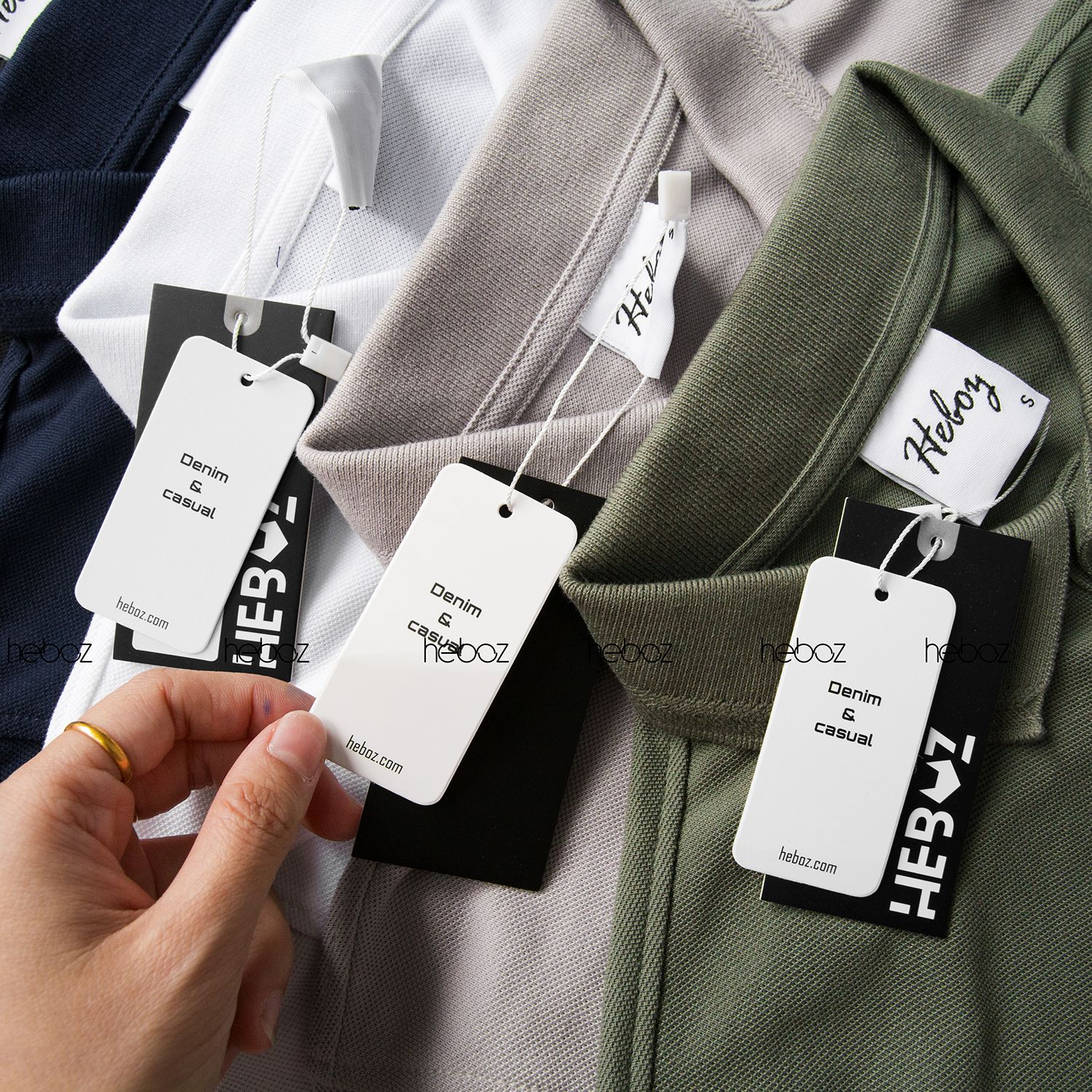 Áo polo Heboz logo thêu 6M - 00000372