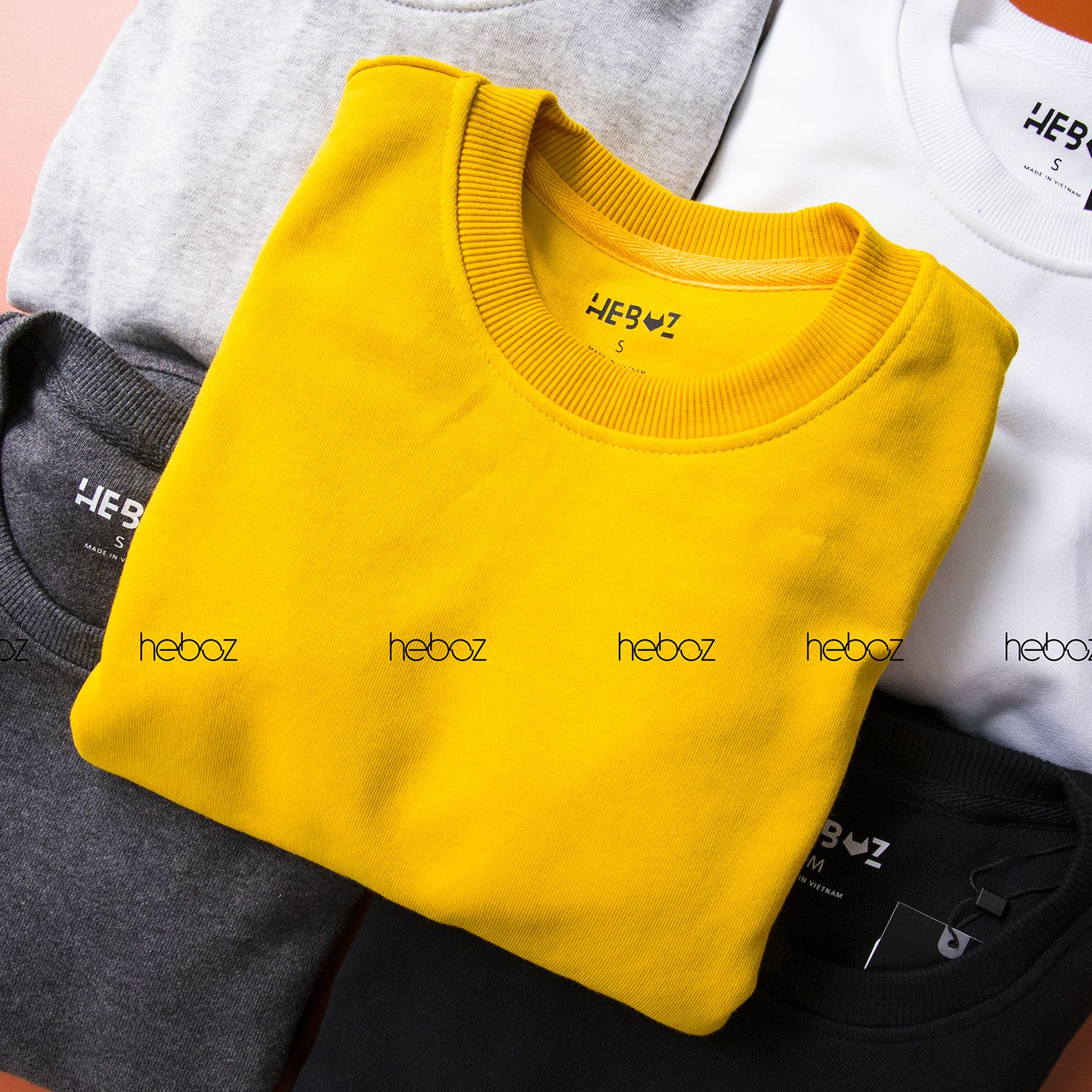 Áo nỉ Heboz trơn 6M - 00000375