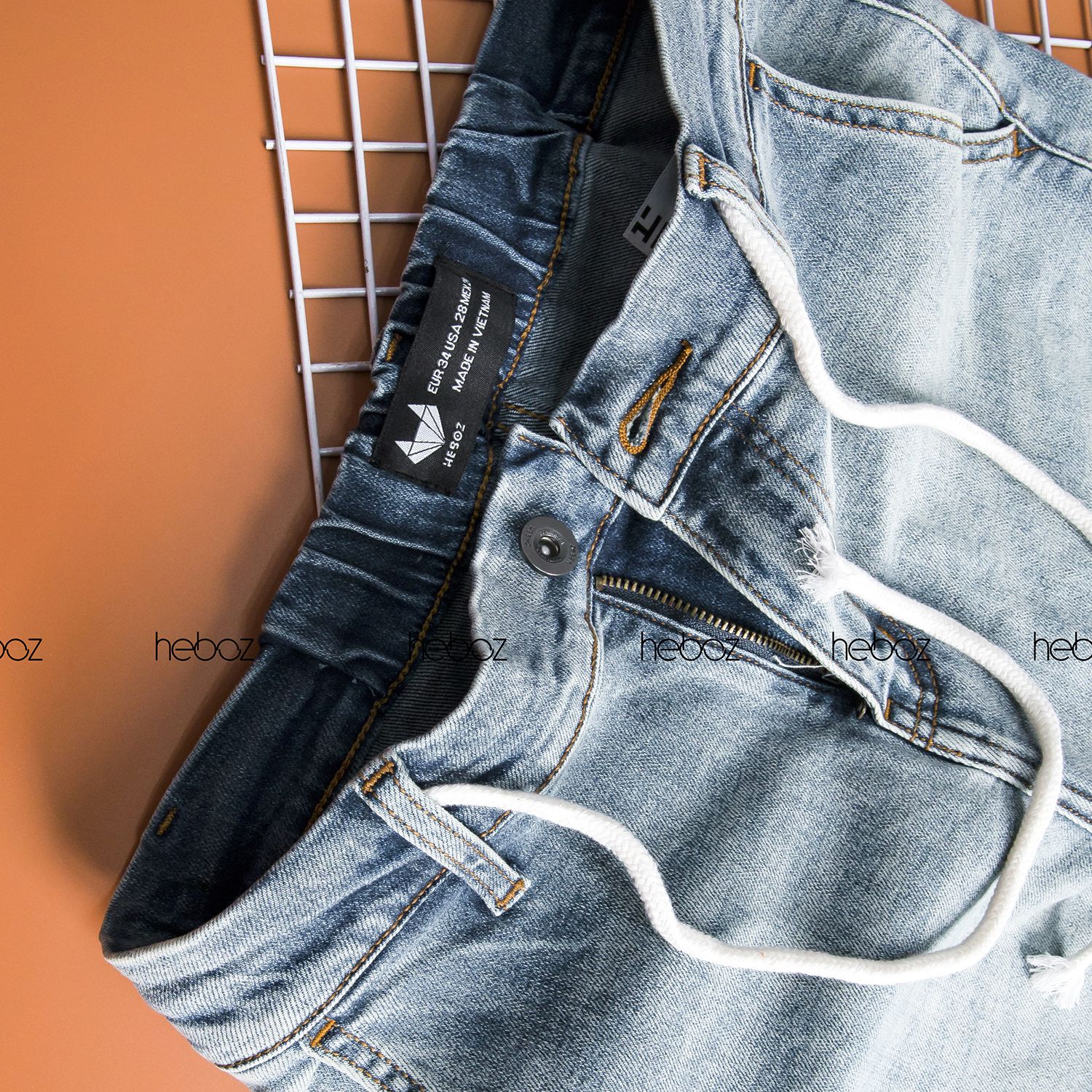 Quần jogger jean HB 4M - 00000385