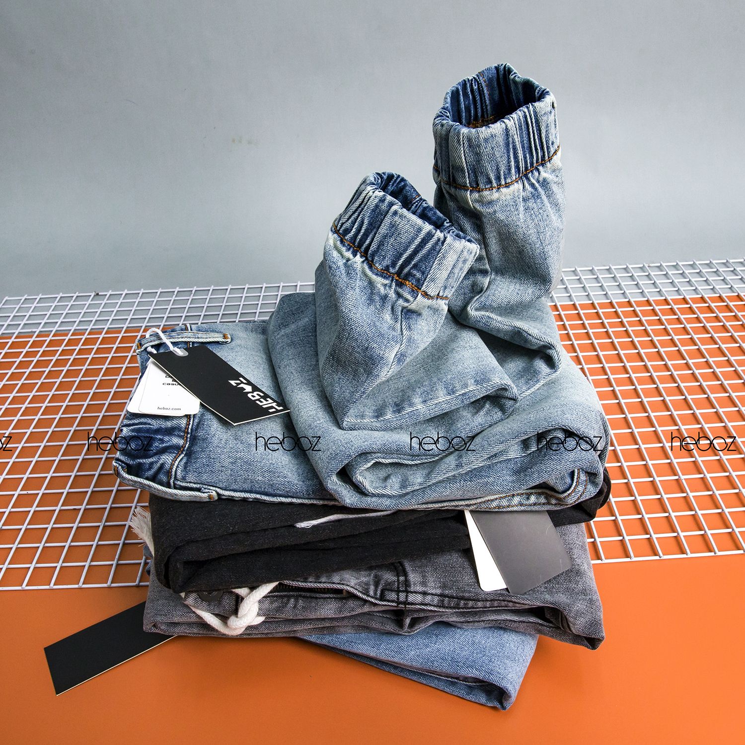 Quần jogger jean HB 4M - 00000385