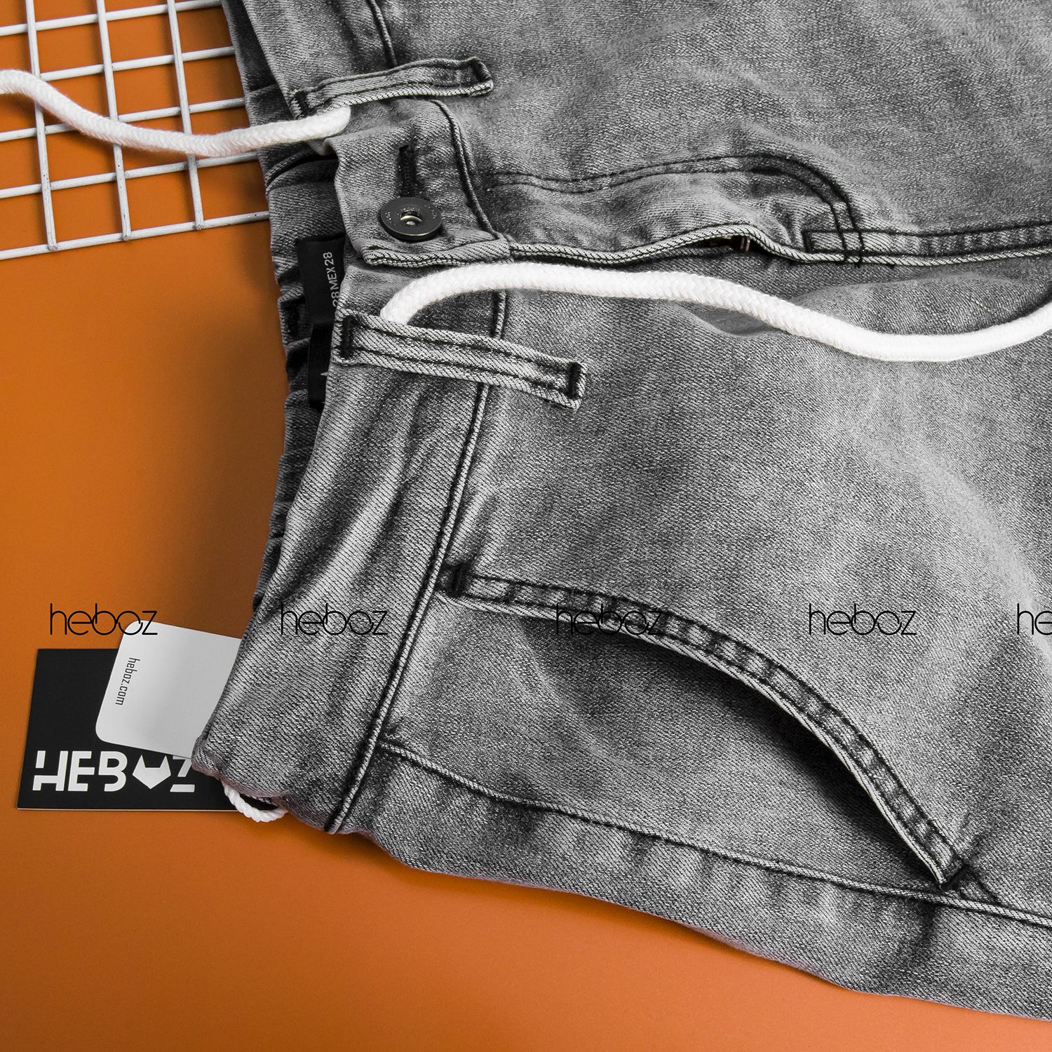 Quần jogger jean HB 4M - 00000385