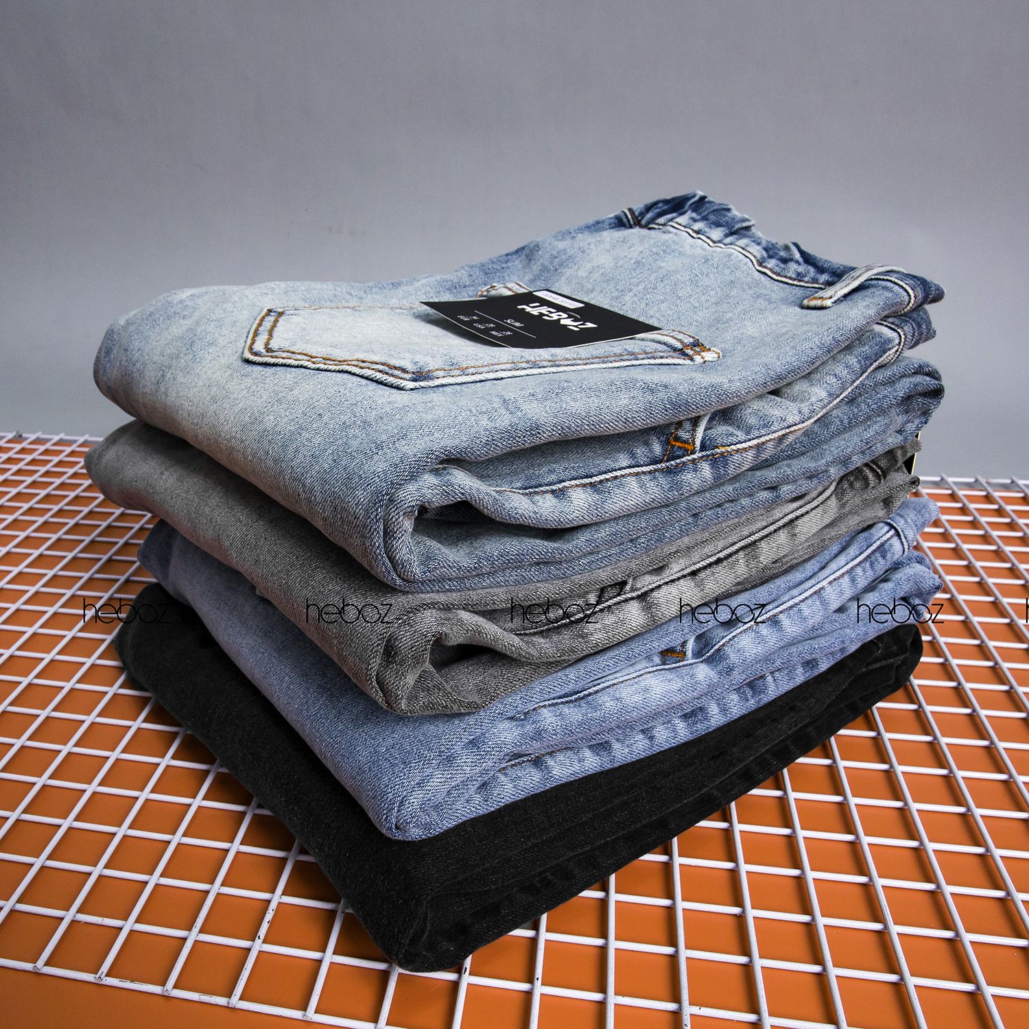 Quần jogger jean HB 4M - 00000385