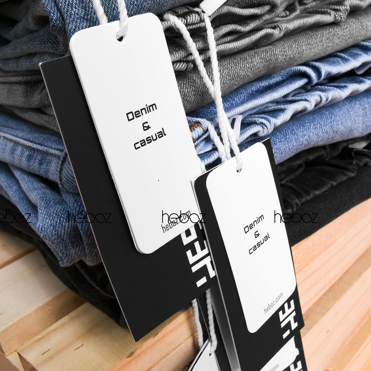 Quần jogger jean HB 4M - 00000385