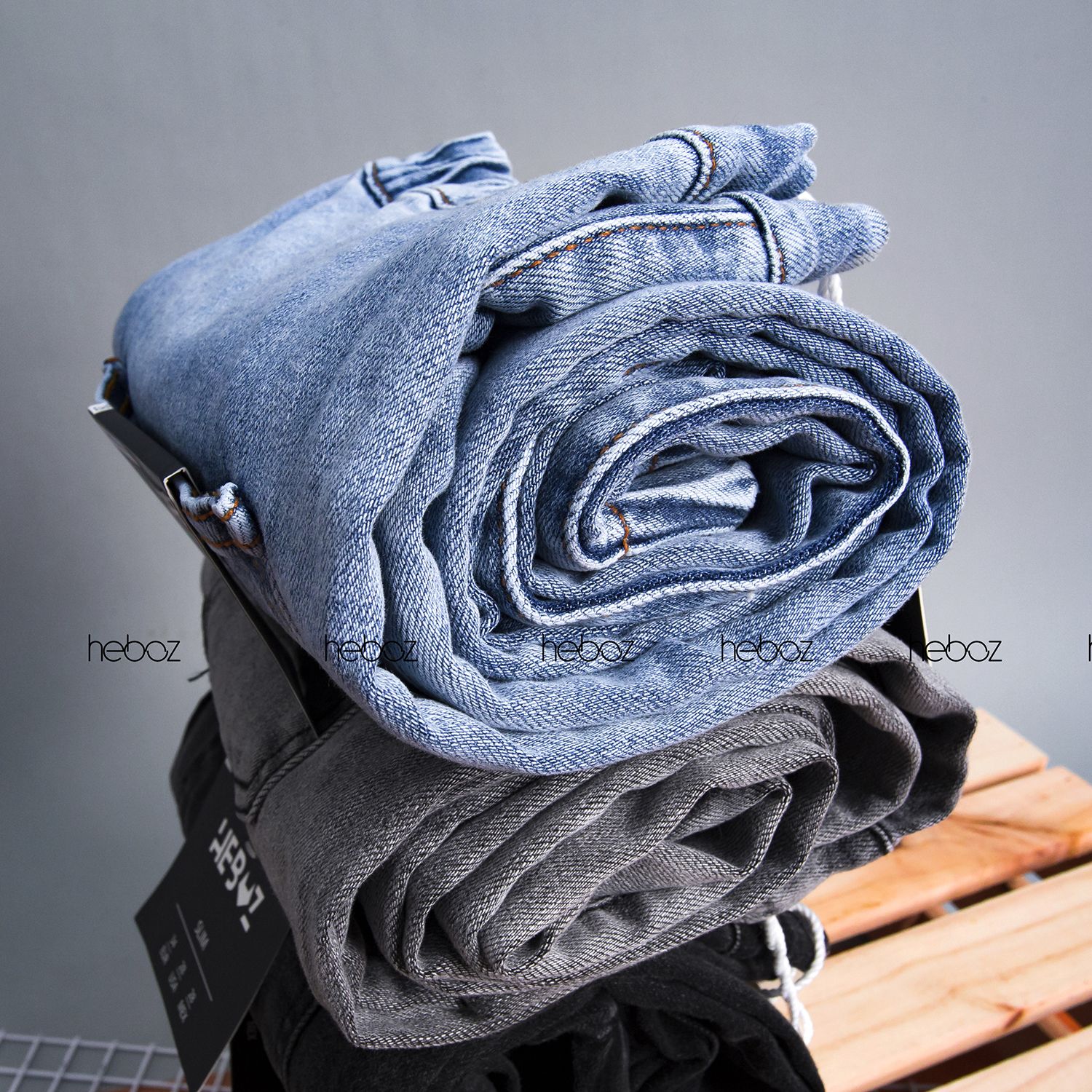 Quần jogger jean HB 4M - 00000385