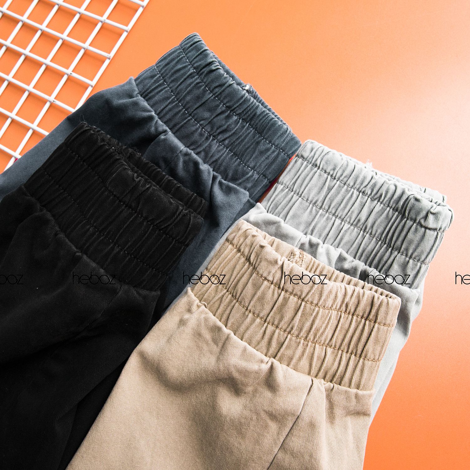 Quần jogger kaki HB túi hộp 4M