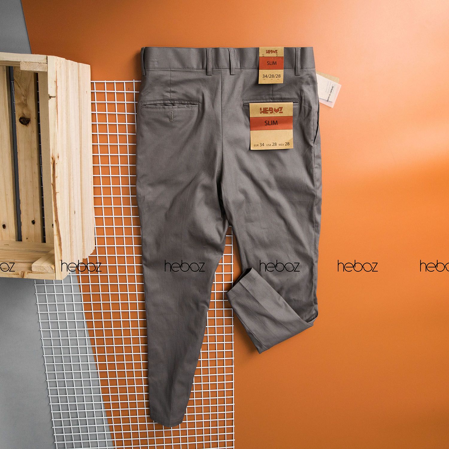 Quần kaki Heboz dáng âu 4M