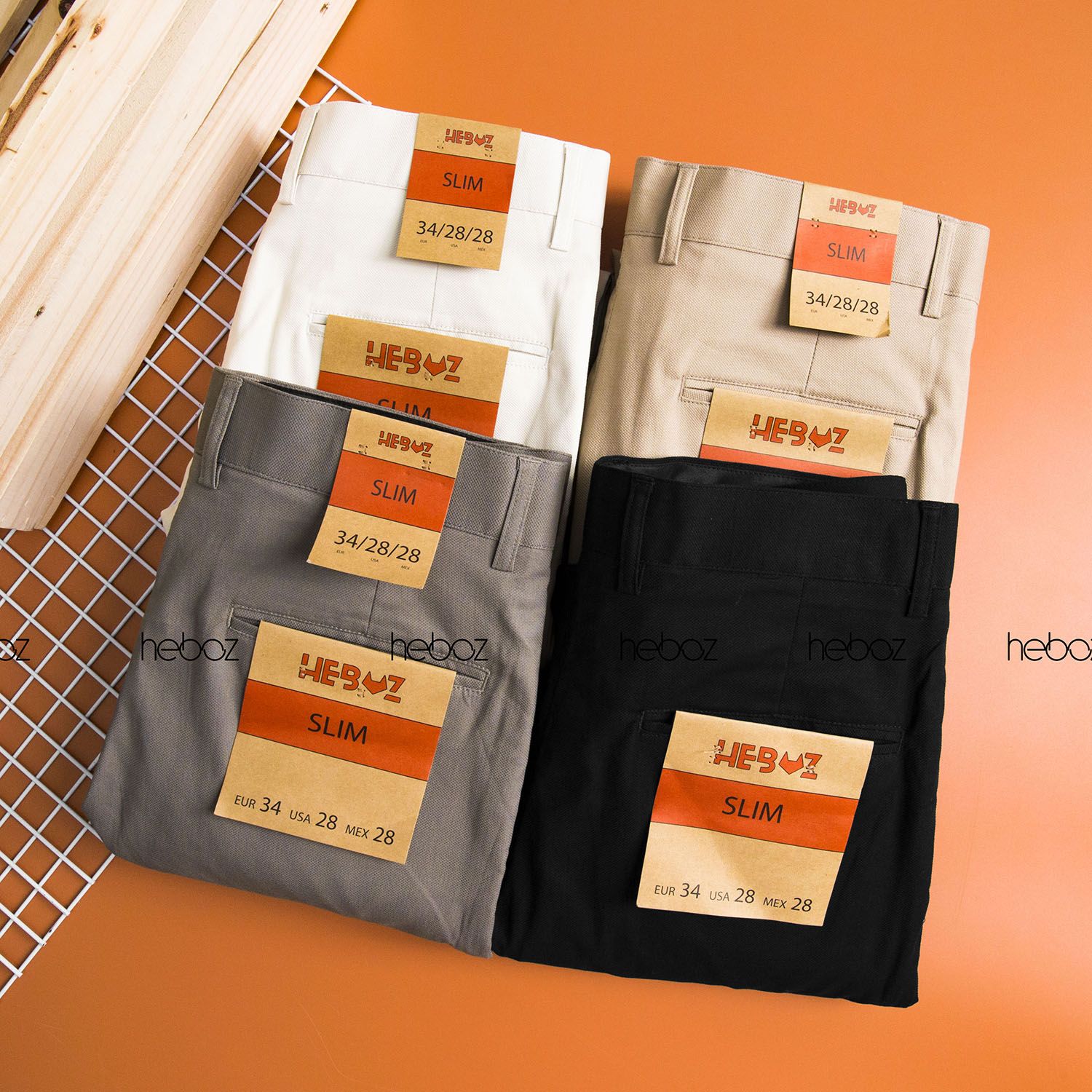 Quần kaki Heboz dáng âu 4M
