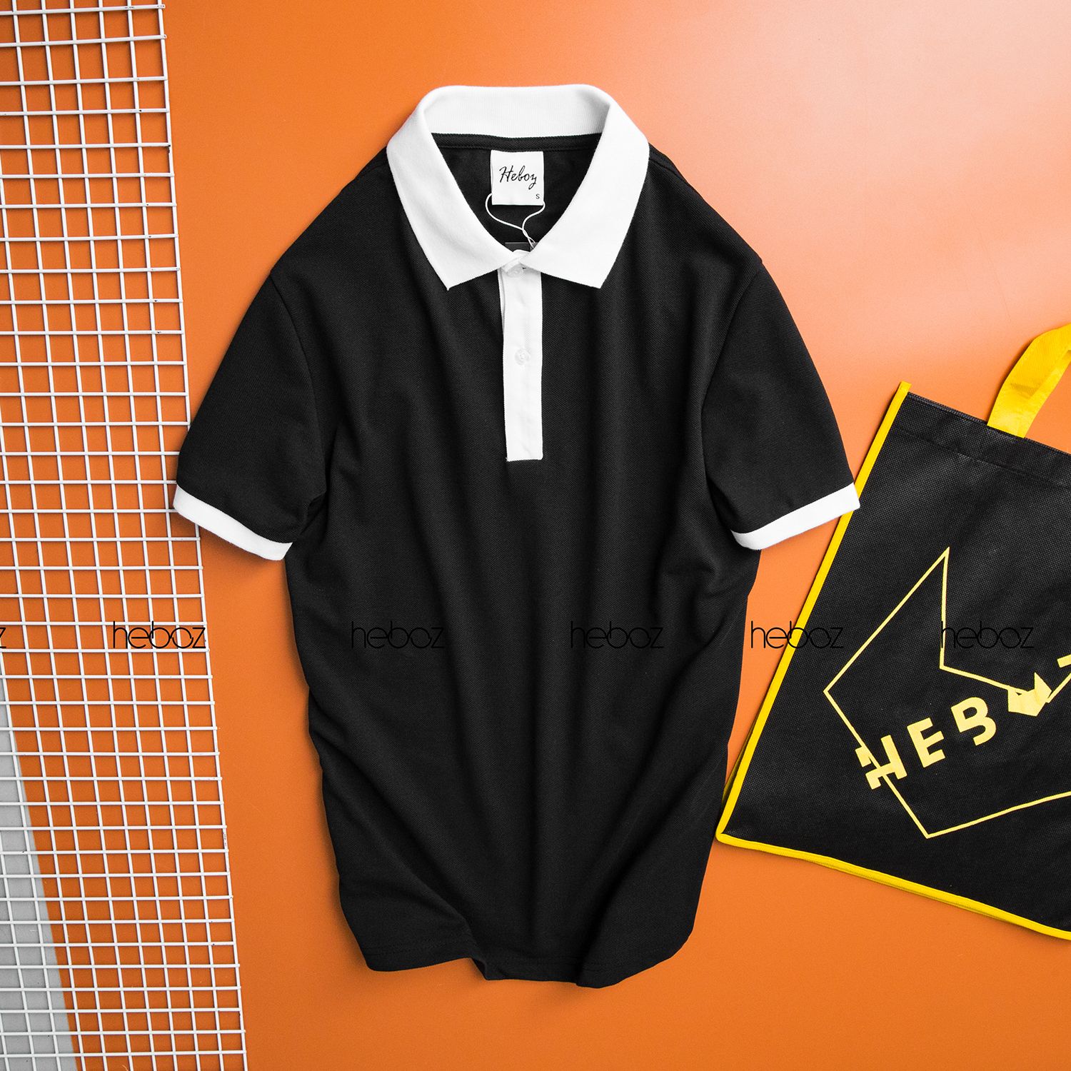Áo polo Heboz phối viền 5M