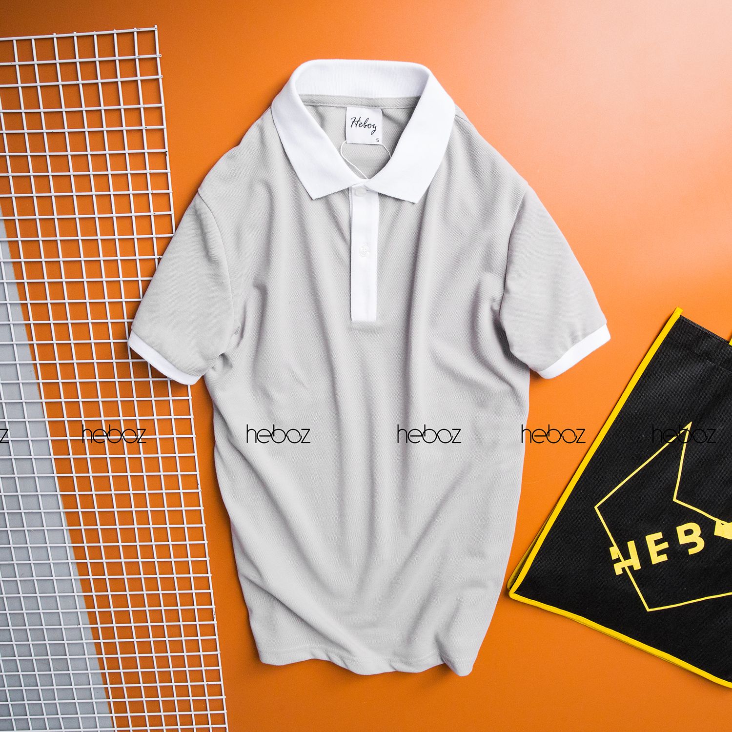 Áo polo Heboz phối viền 5M