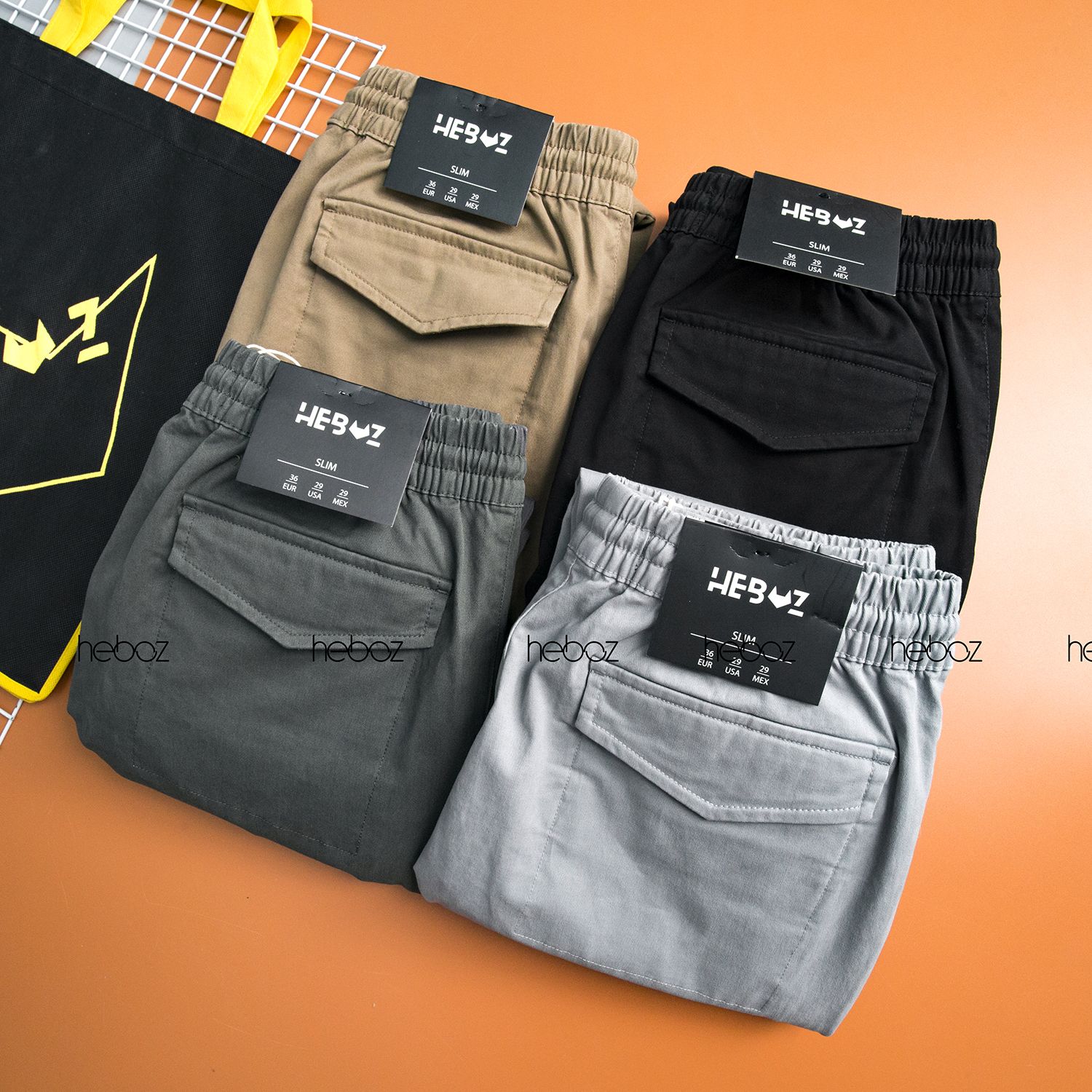 Quần jogger kaki HB TN 4M - 00000429