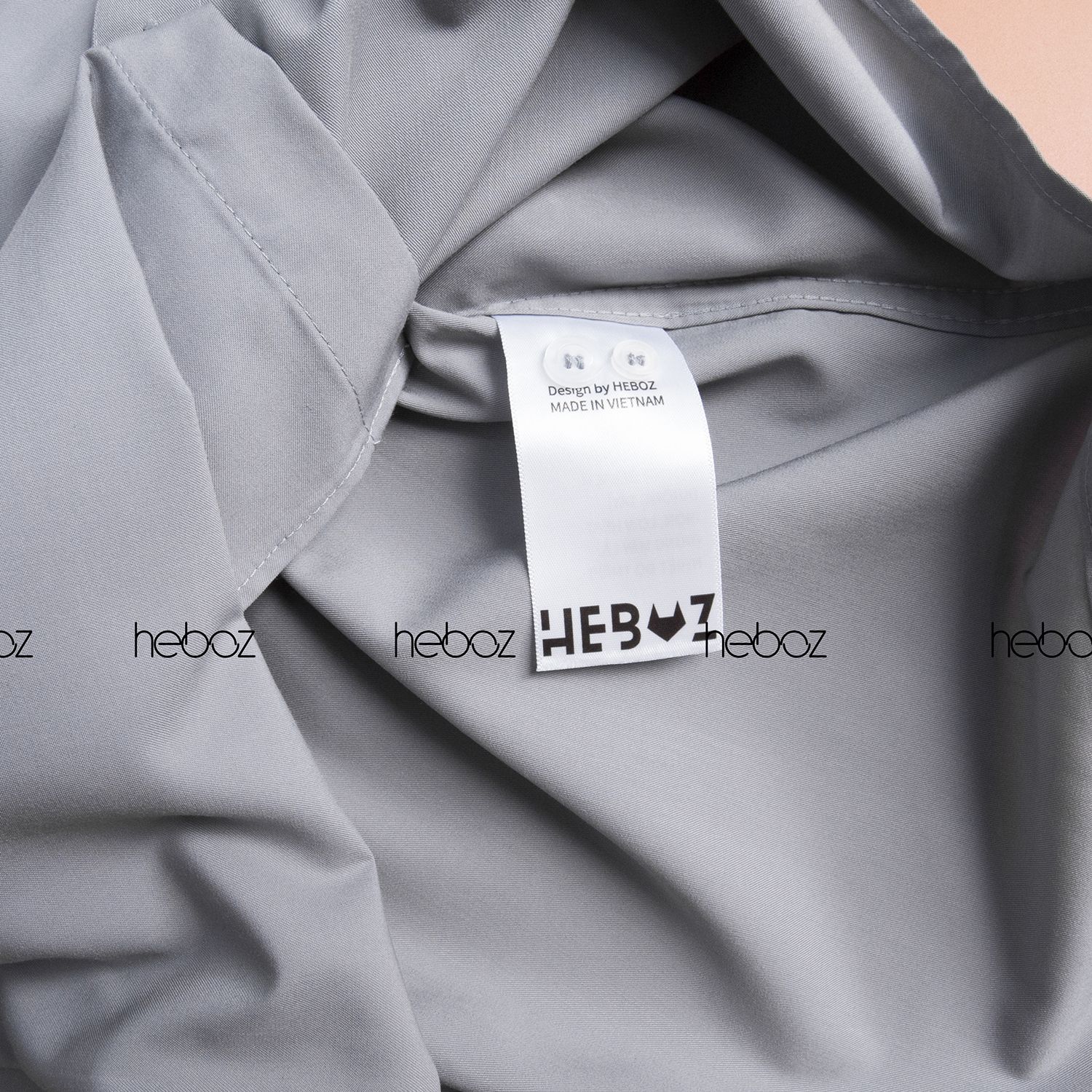 Áo sơ mi Heboz sồi xám - 00000424