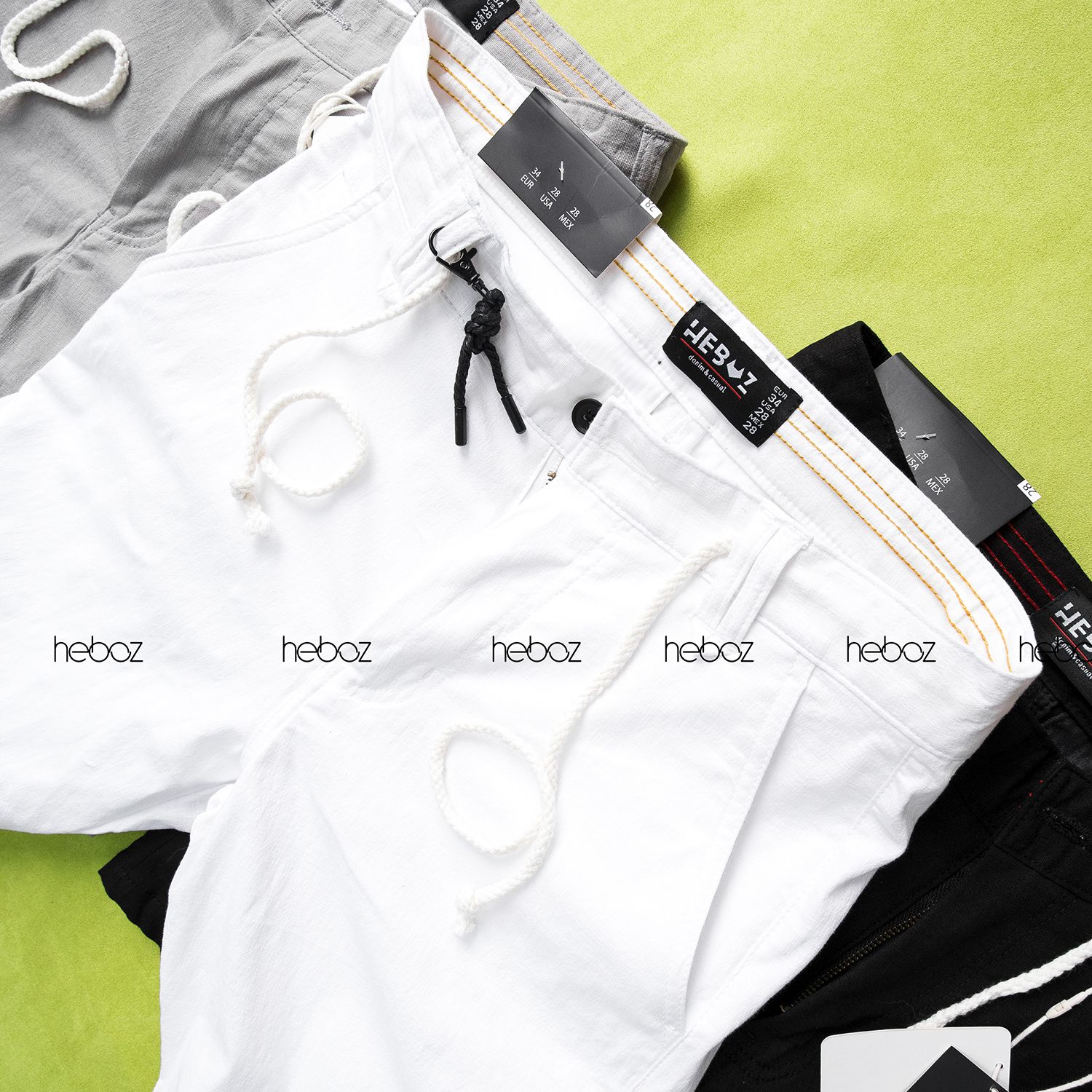 Quần short linen Heboz 3M