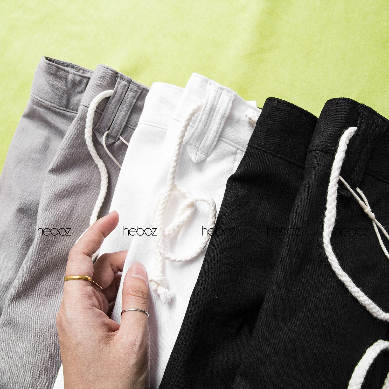 Quần short linen Heboz 3M