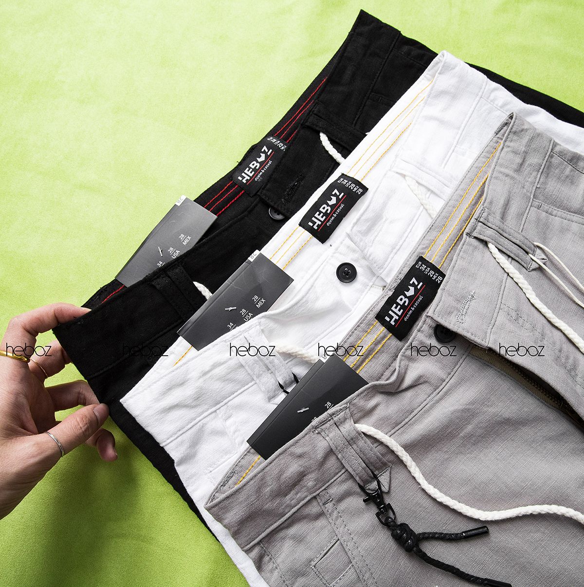 Quần short linen Heboz 3M