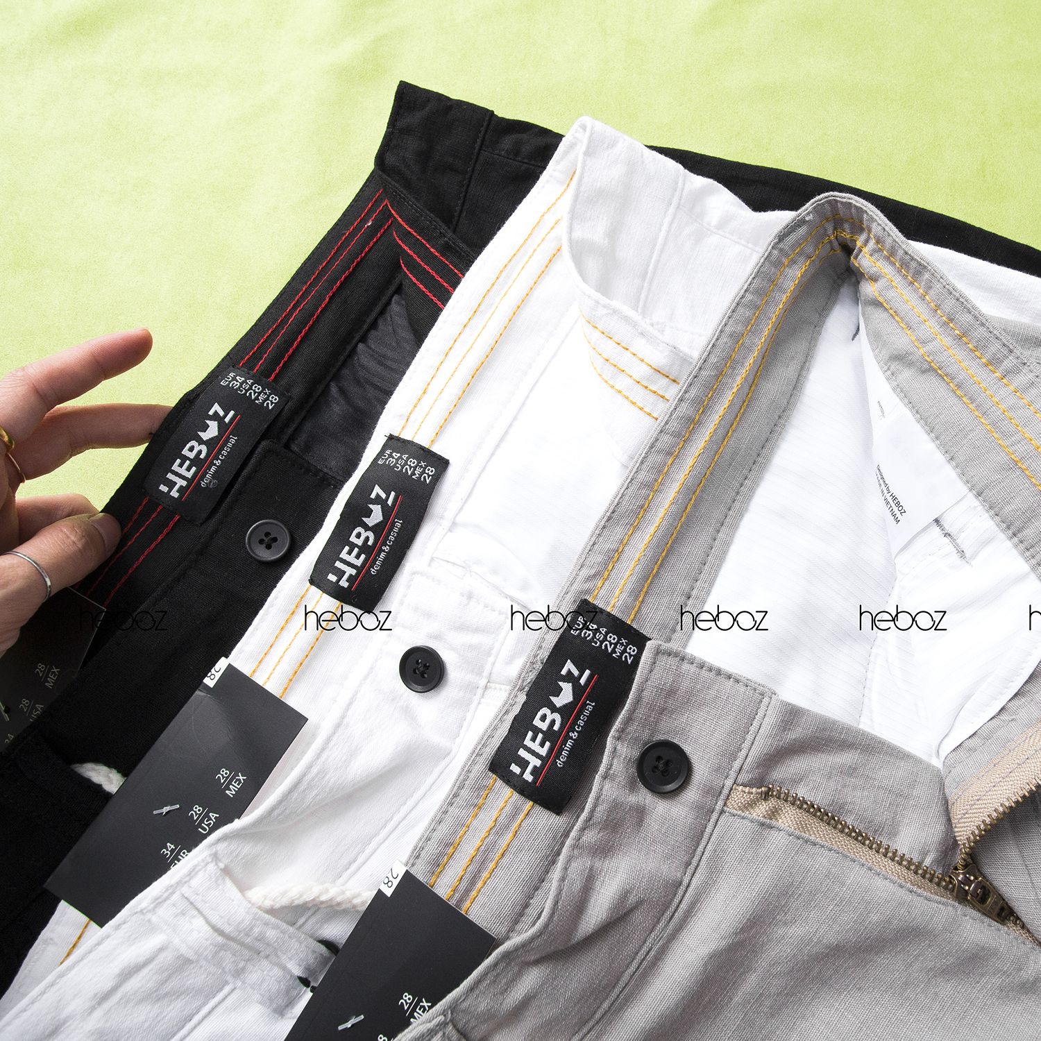 Quần short linen Heboz 3M