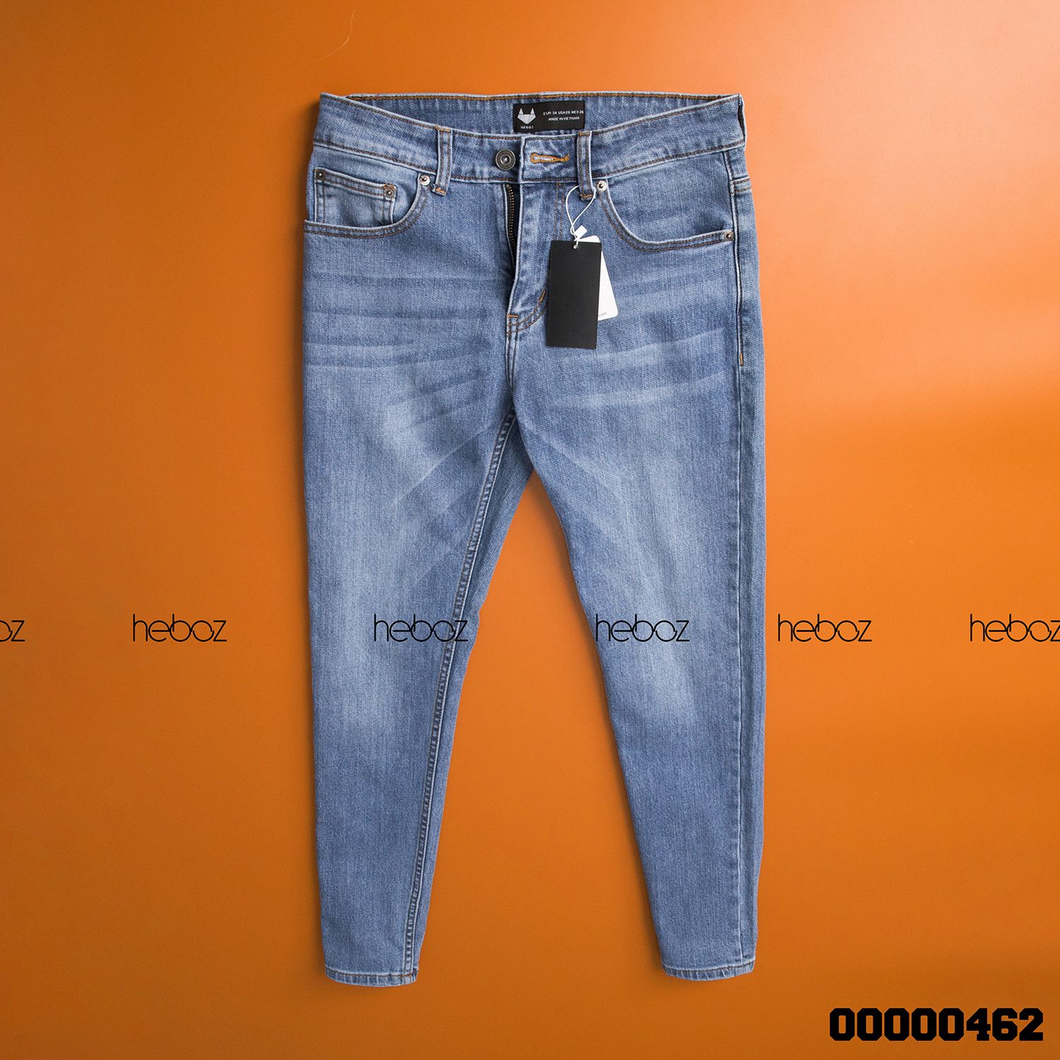 Quần jean HB slim 002(xanh vừa)