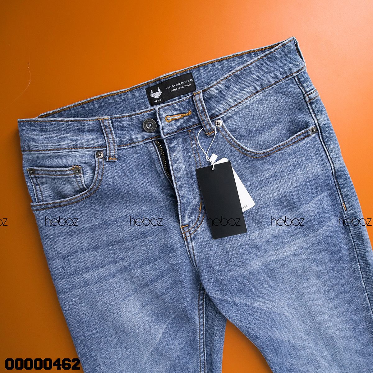 Quần jean HB slim 002(xanh vừa)