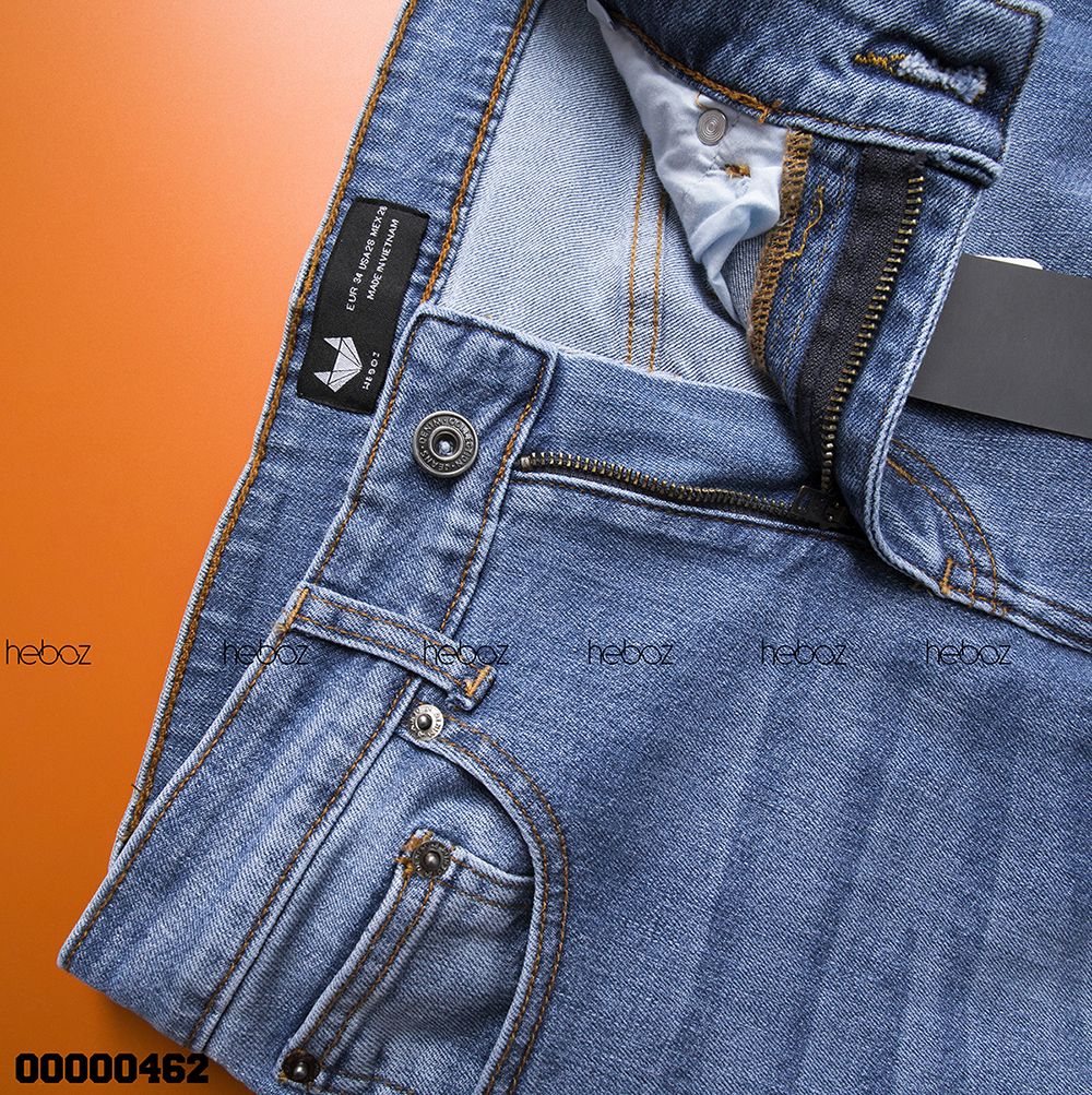 Quần jean HB slim 002(xanh vừa)