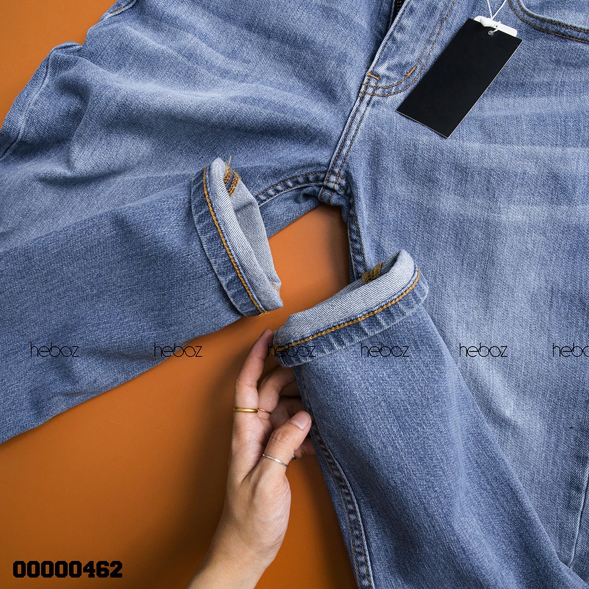 Quần jean HB slim 002(xanh vừa)