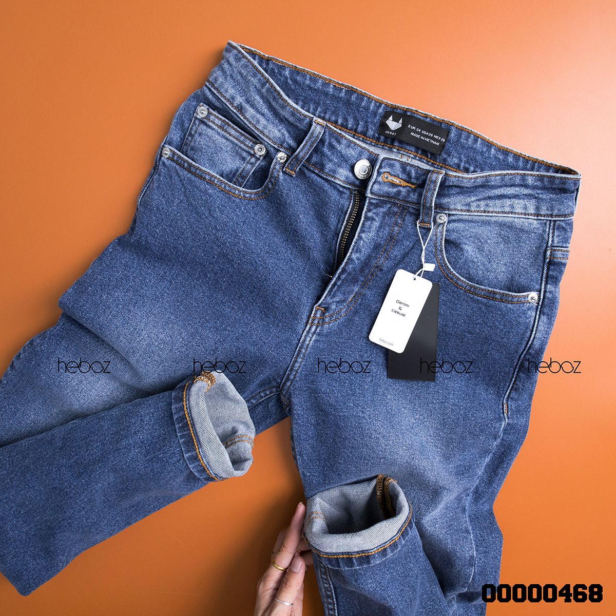 Quần jean HB slim 008(xanh)