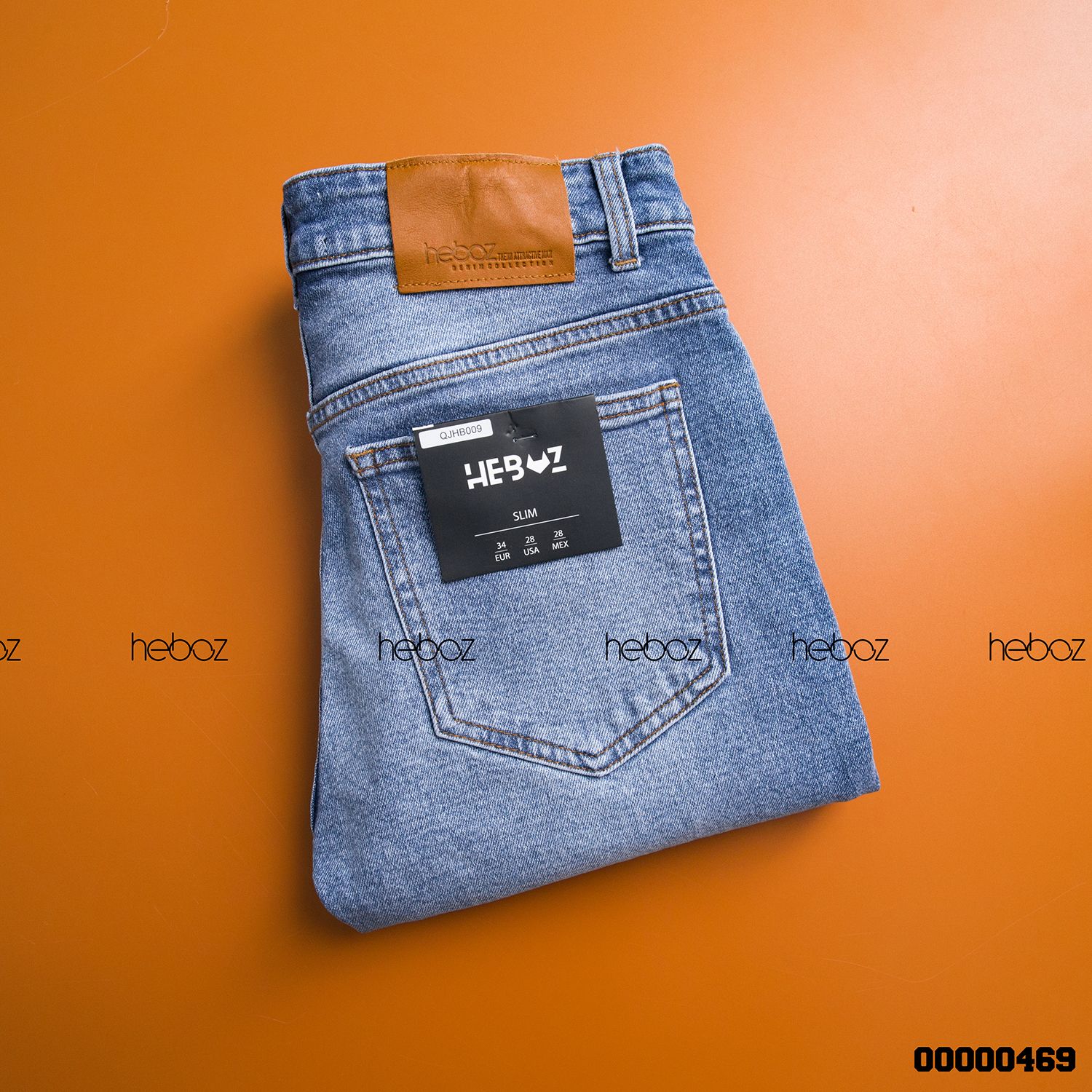 Quần jean HB slim 009(xanh)