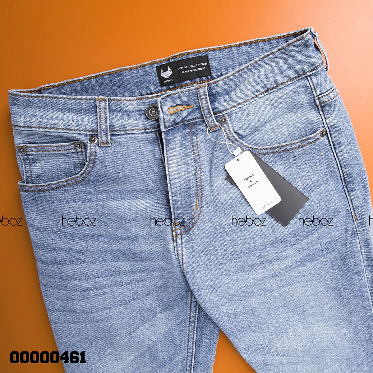 Quần jean HB slim 001(xanh nhạt)