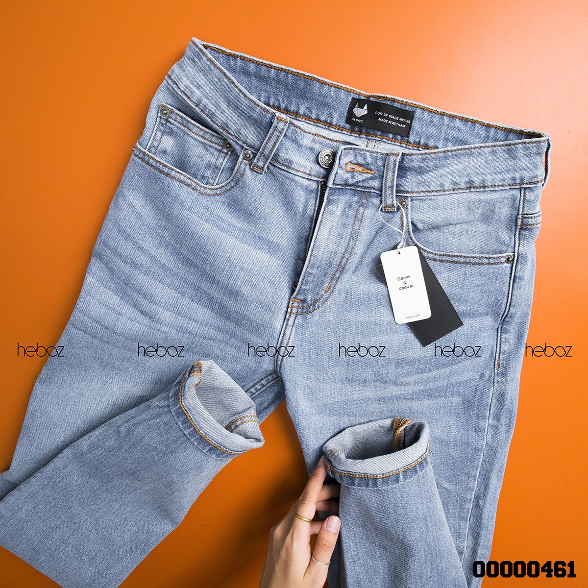 Quần jean HB slim 001(xanh nhạt)