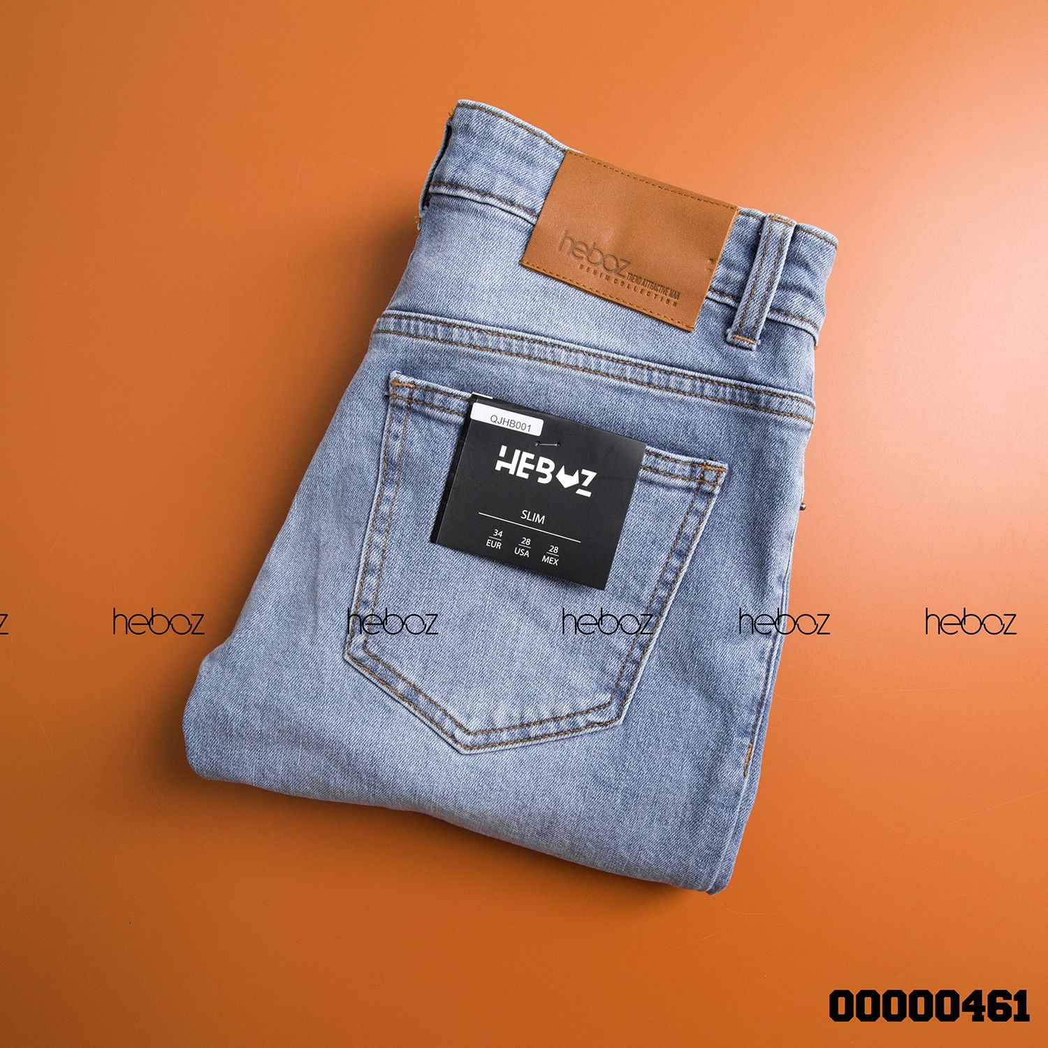 Quần jean HB slim 001(xanh nhạt)