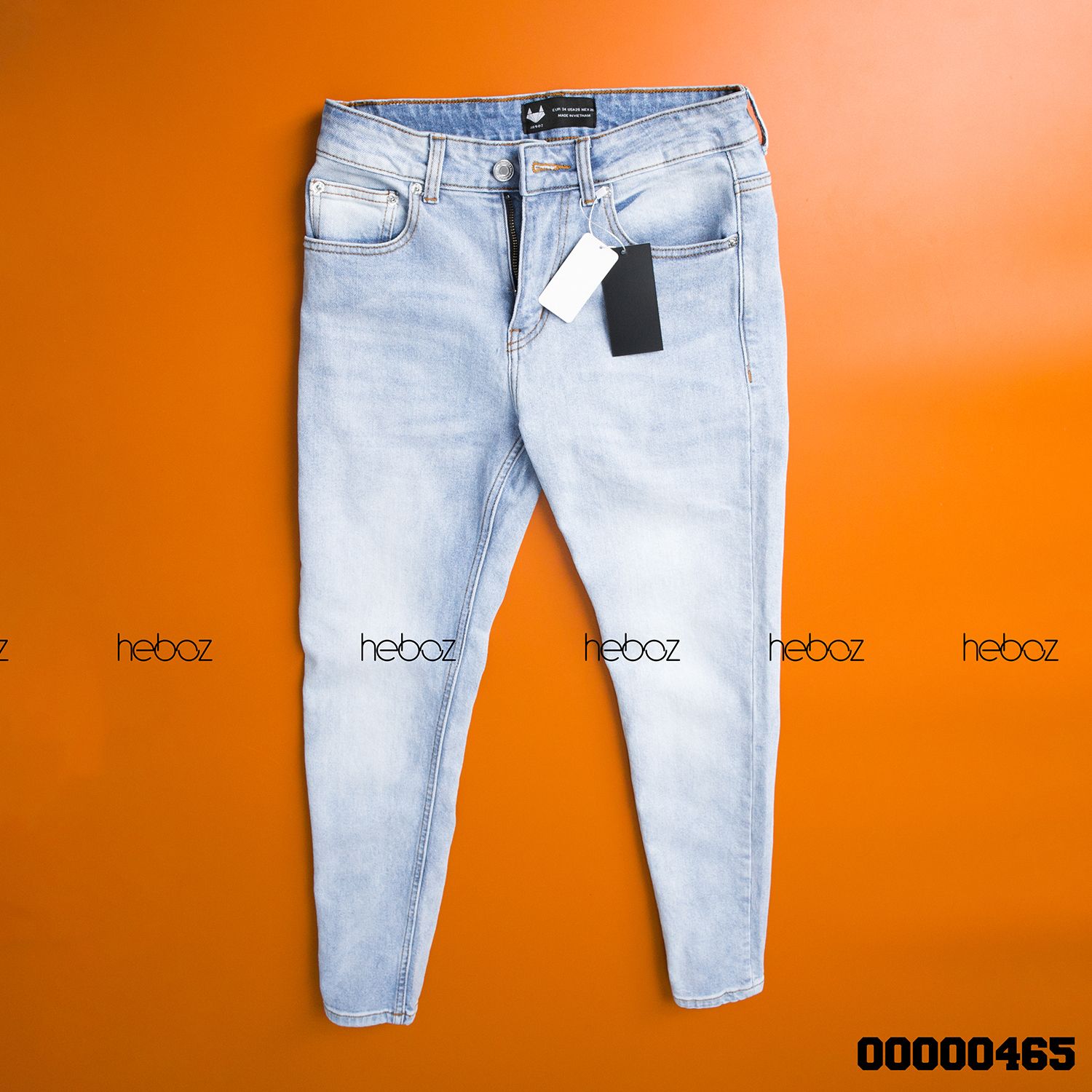 Quần jean HB slim 005(xanhtrắng)