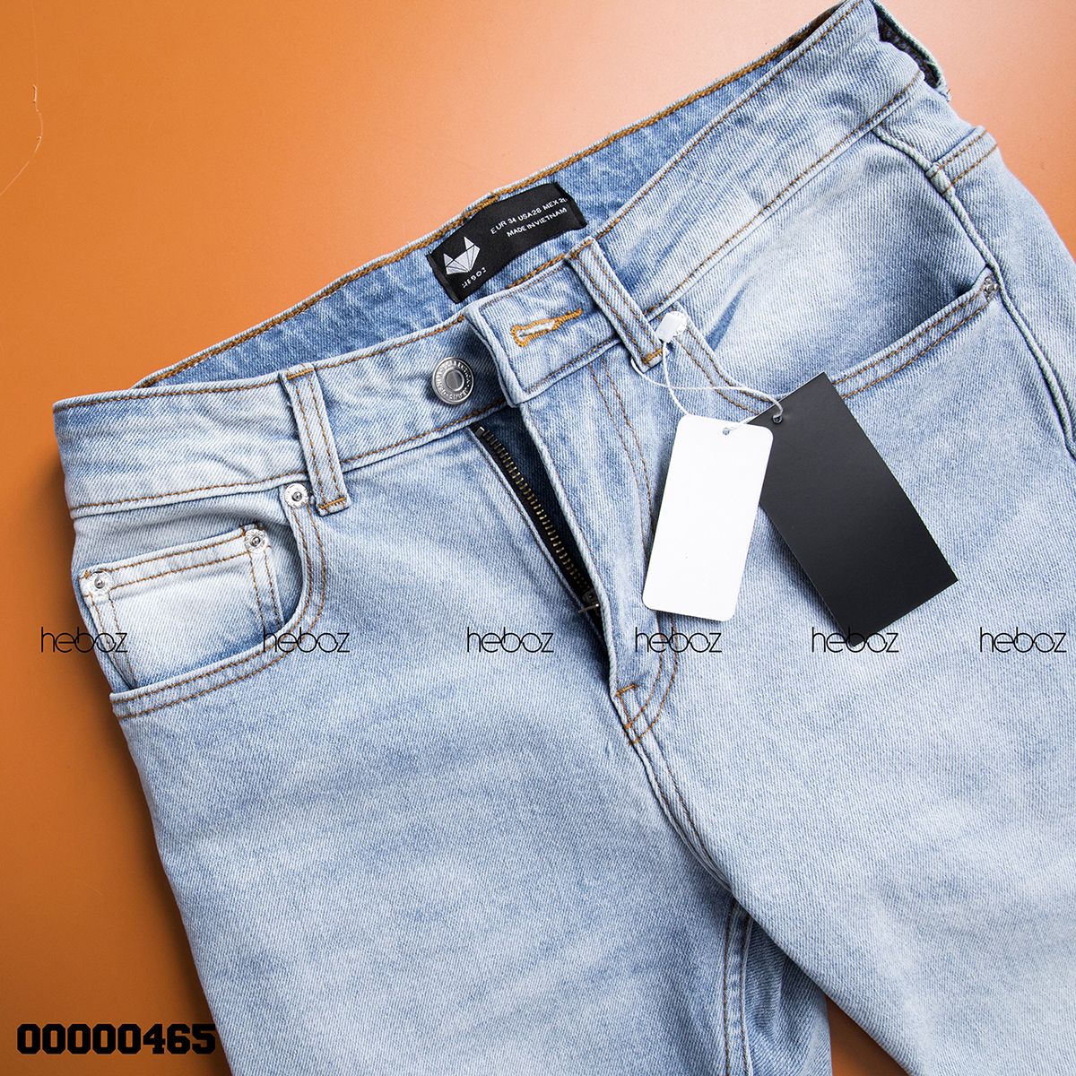 Quần jean HB slim 005(xanhtrắng)