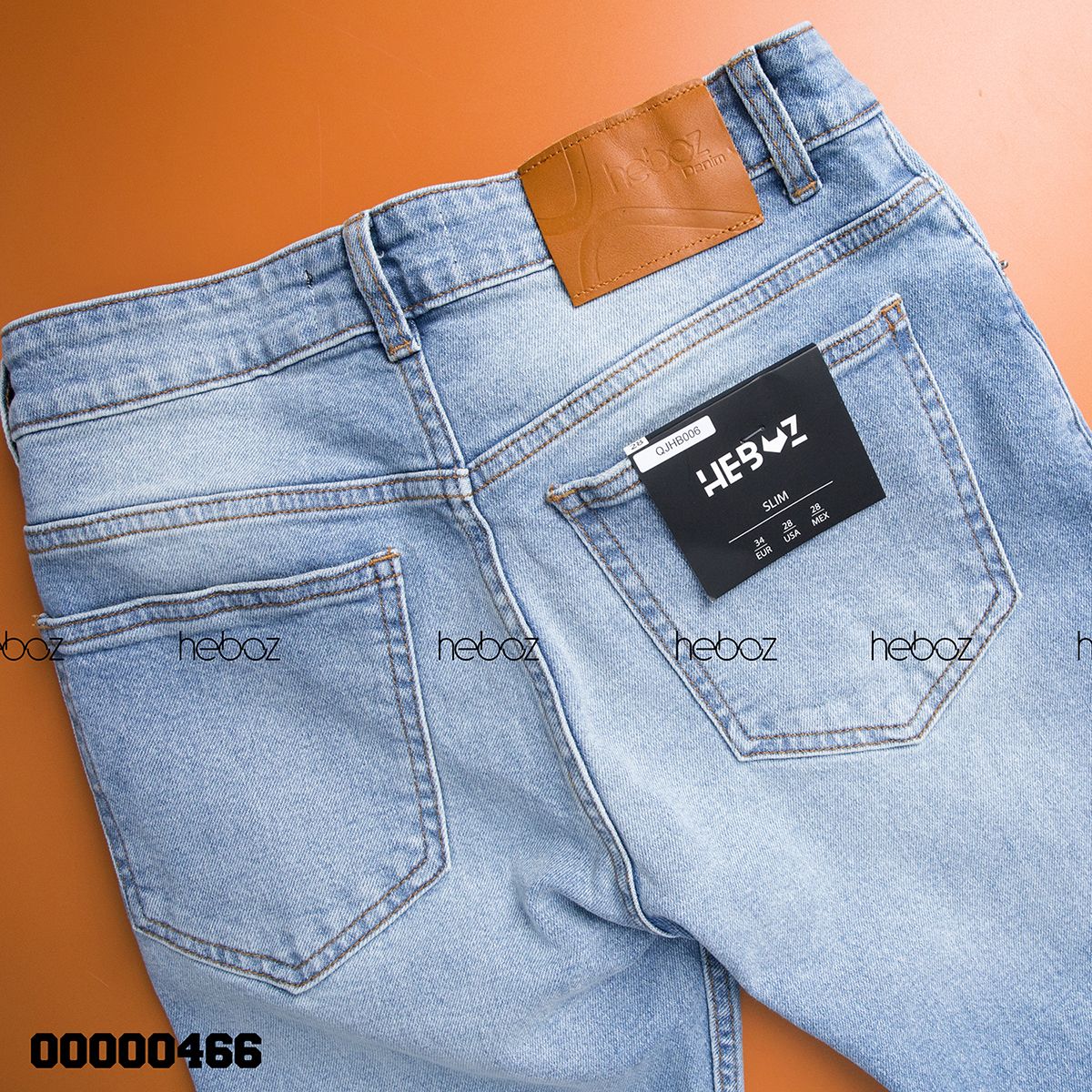 Quần jean HB slim 006(xanhrách)