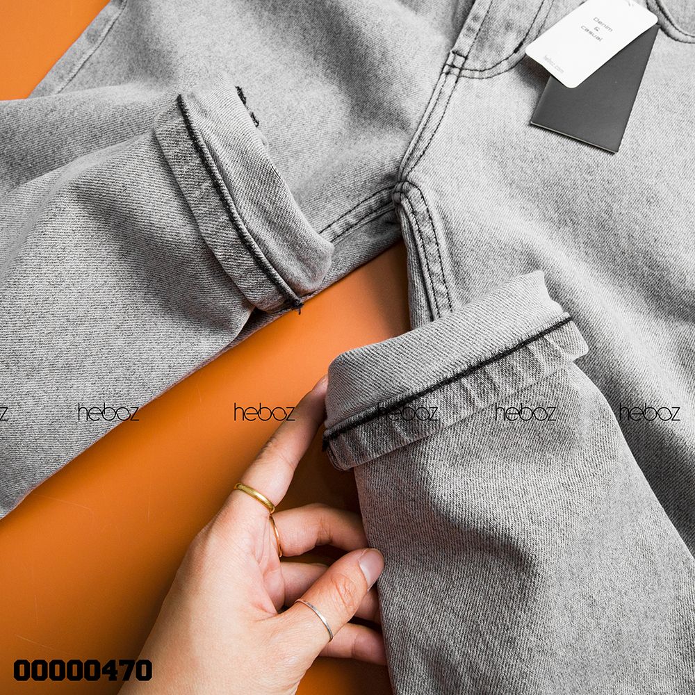 Quần jean HB slim 010(xám nhạt)