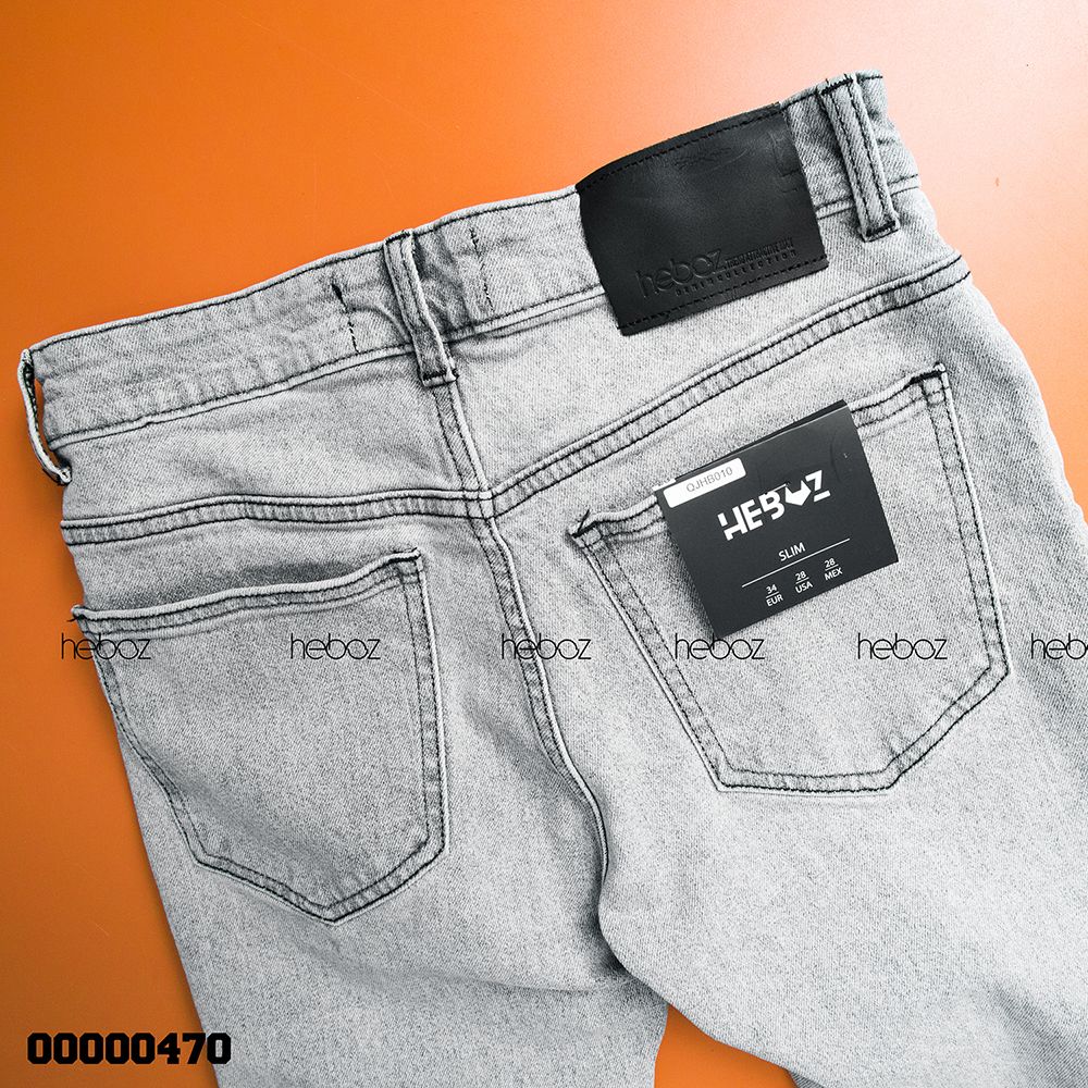 Quần jean HB slim 010(xám nhạt)