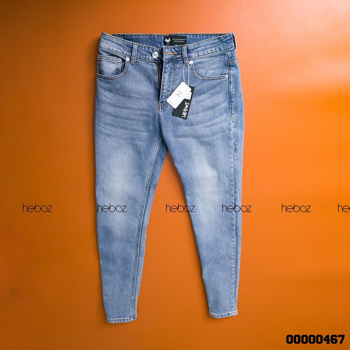 Quần jean HB slim 007(xanhđậm)