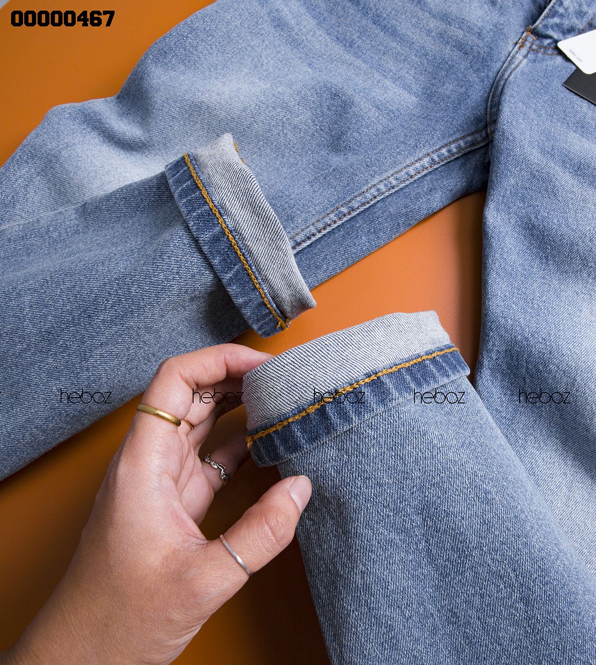 Quần jean HB slim 007(xanhđậm)