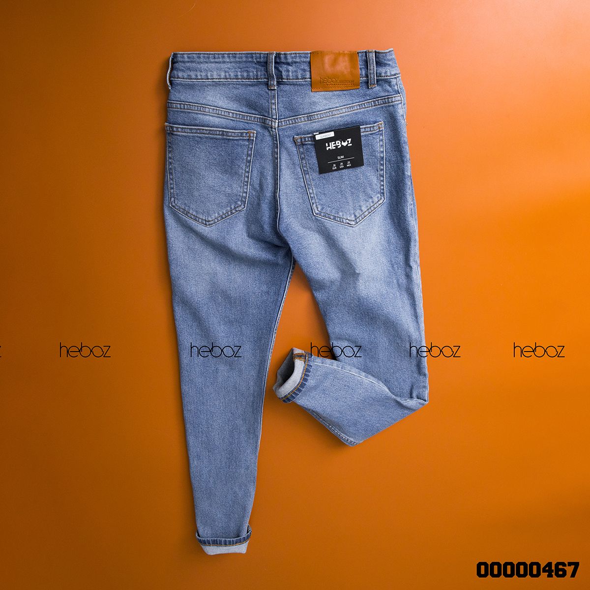 Quần jean HB slim 007(xanhđậm)