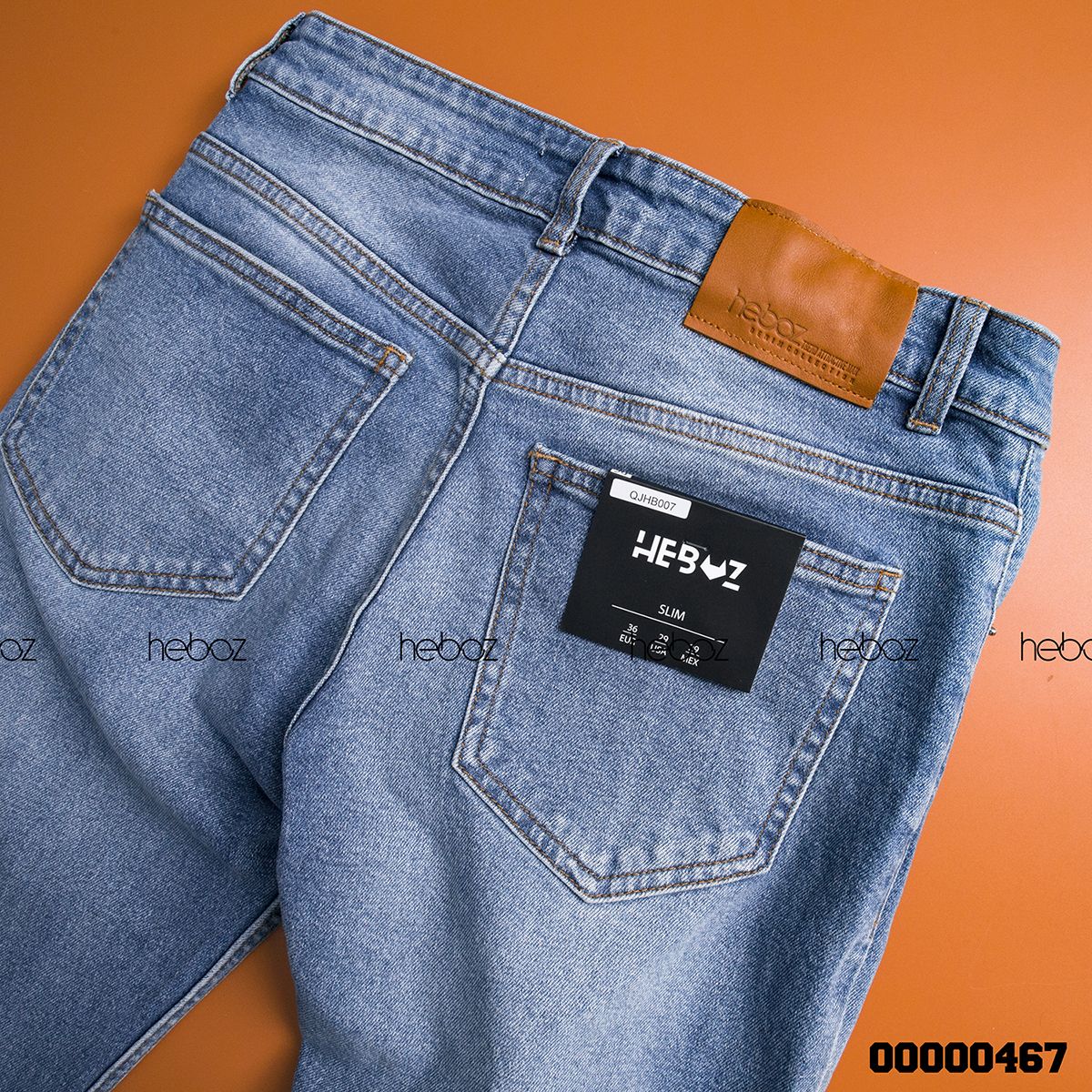Quần jean HB slim 007(xanhđậm)