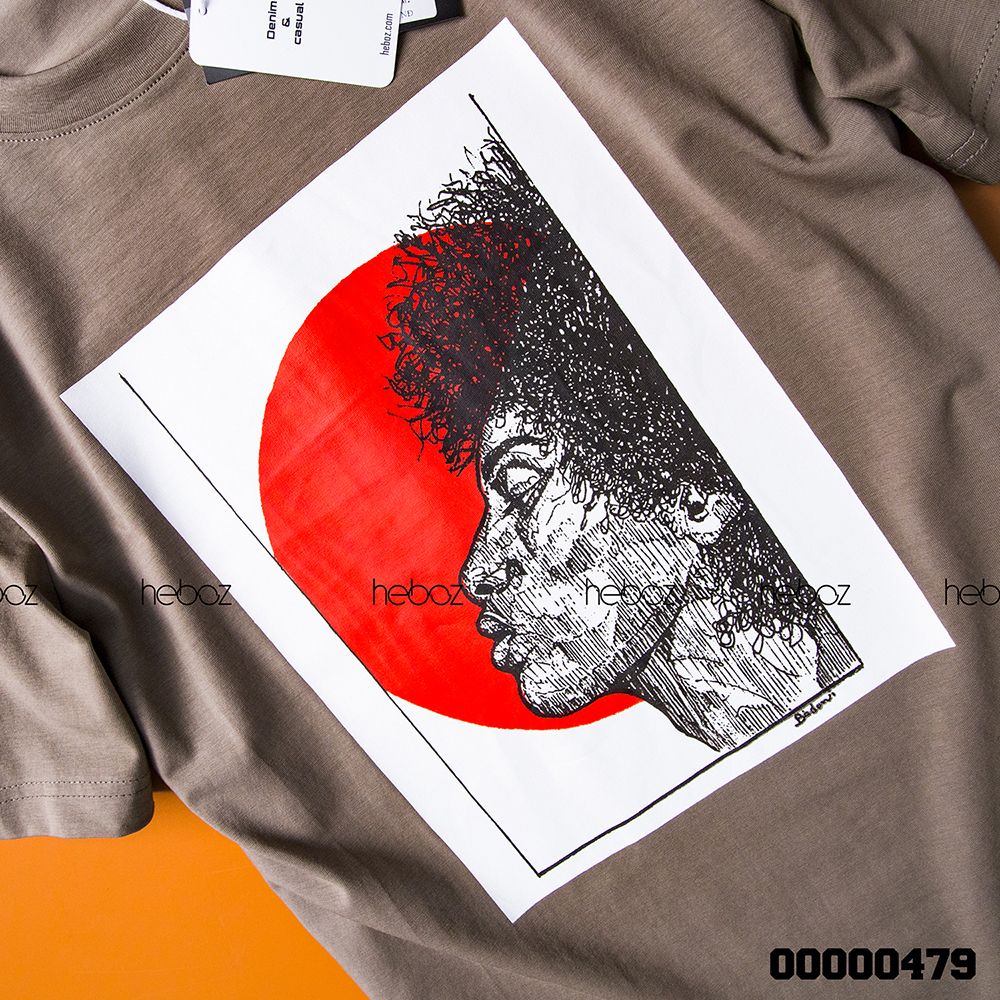 Áo thun Heboz print 5M 2