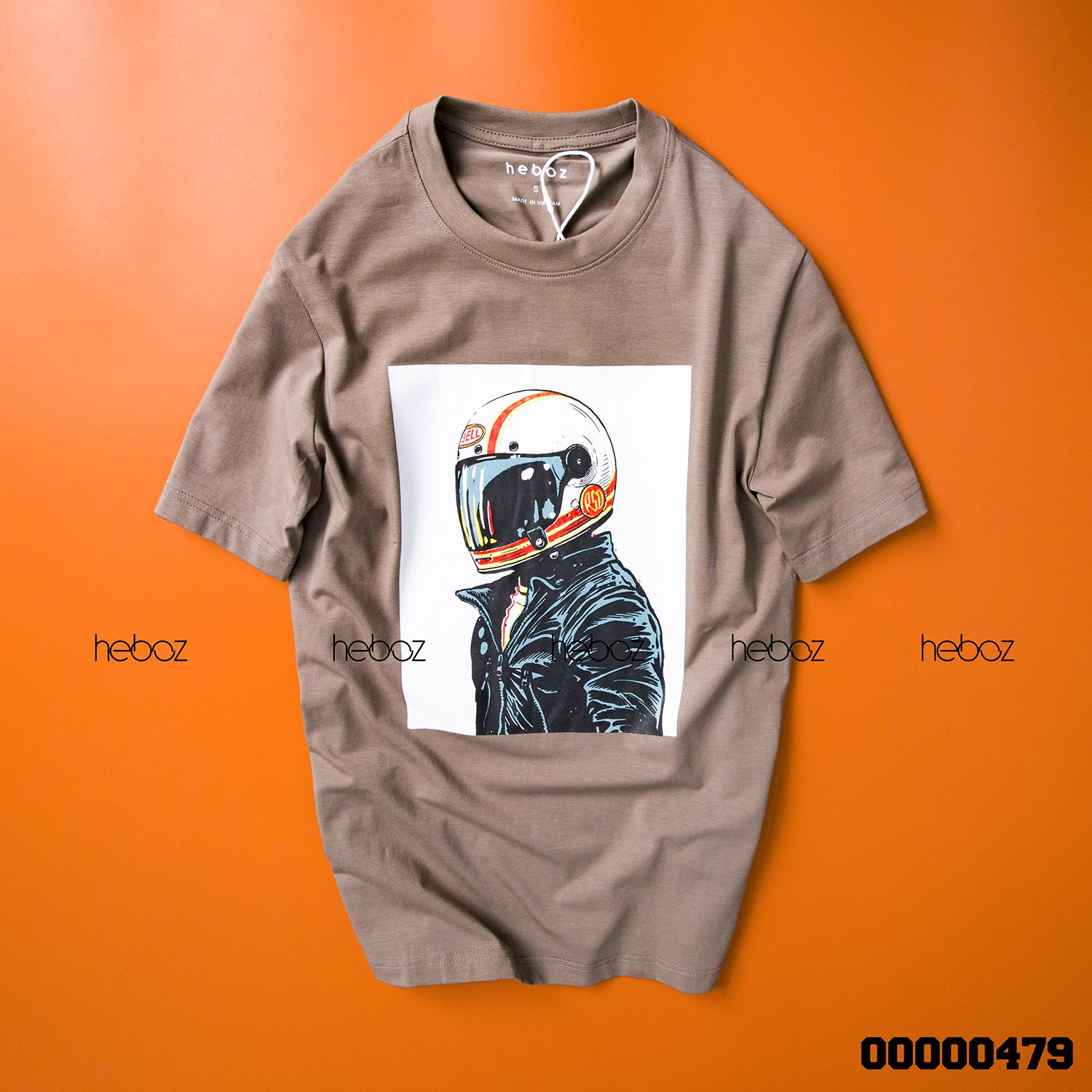 Áo thun Heboz print 5M 2